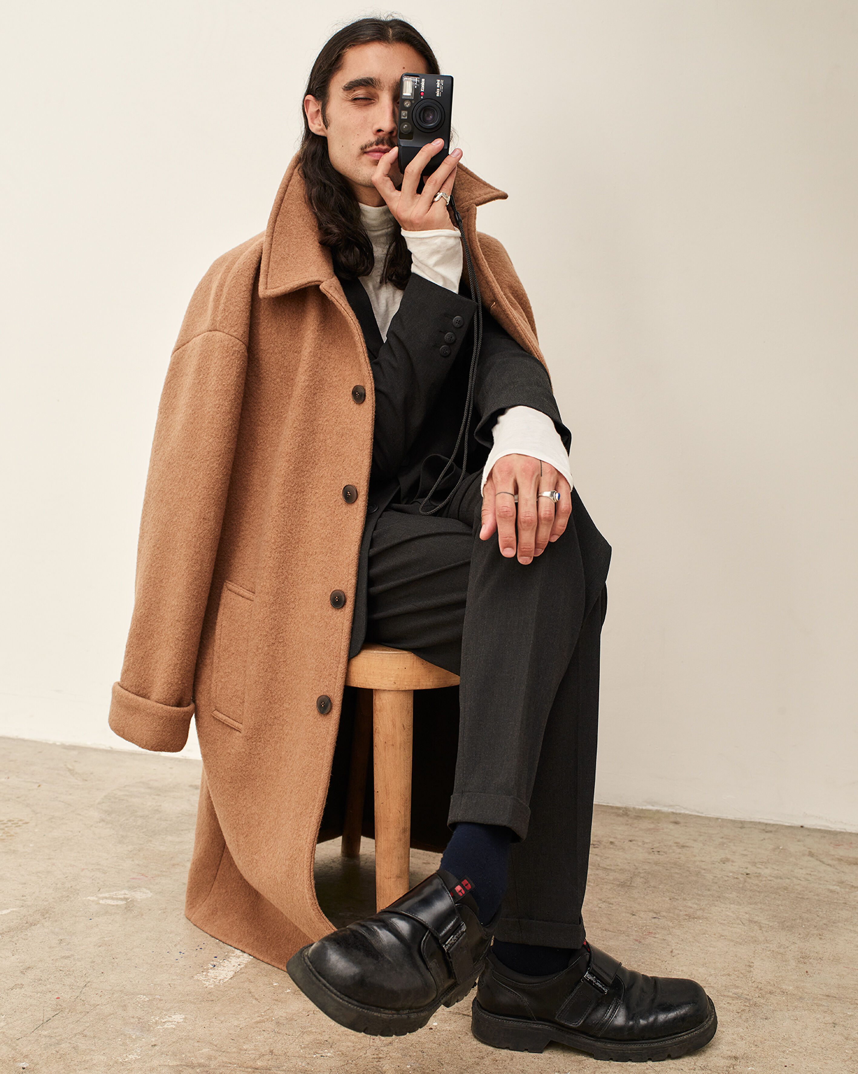 pantalon overcoat outfit heren