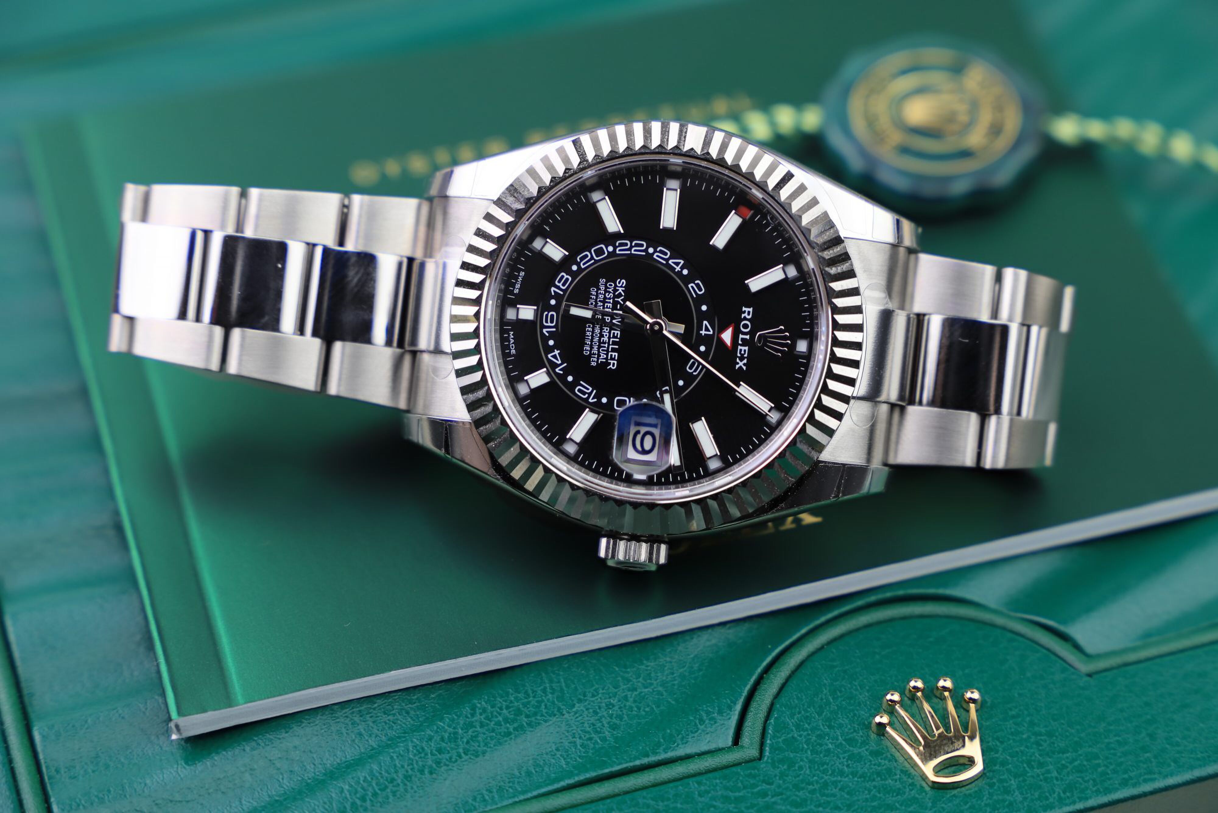 rolex sky dweller black