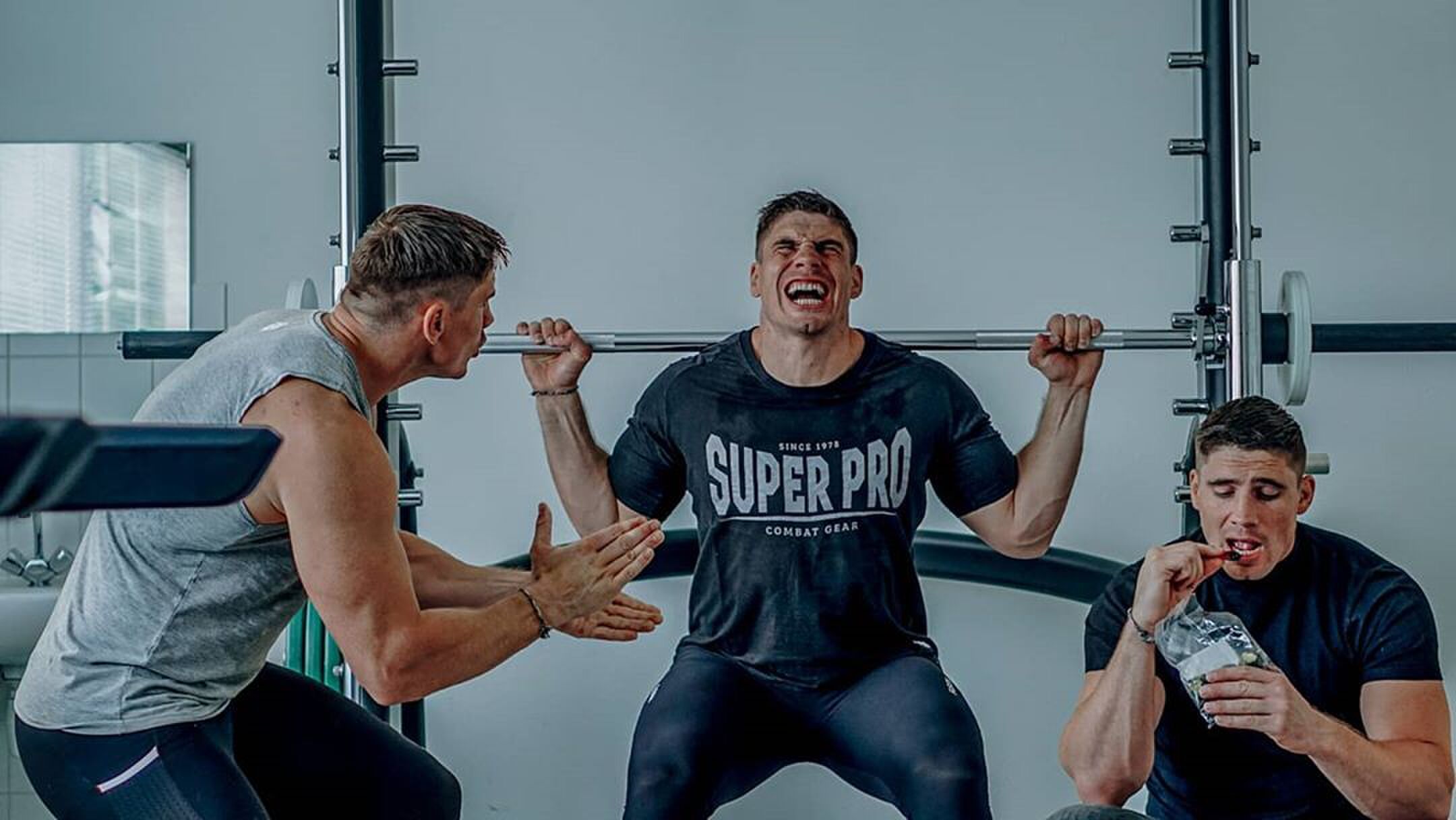 trainen met kampioen zwaargewicht 