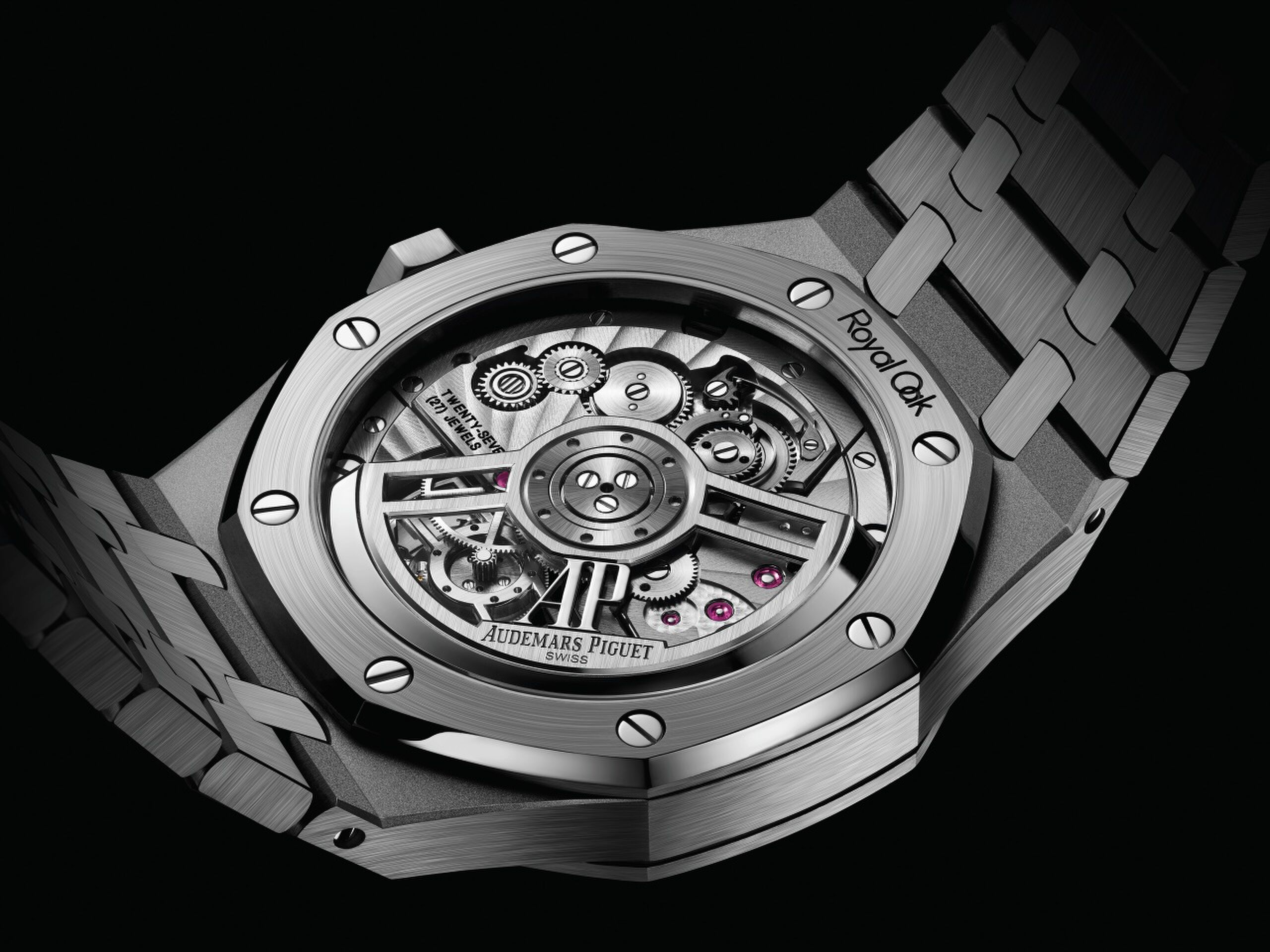 AP horloge met open achterkant