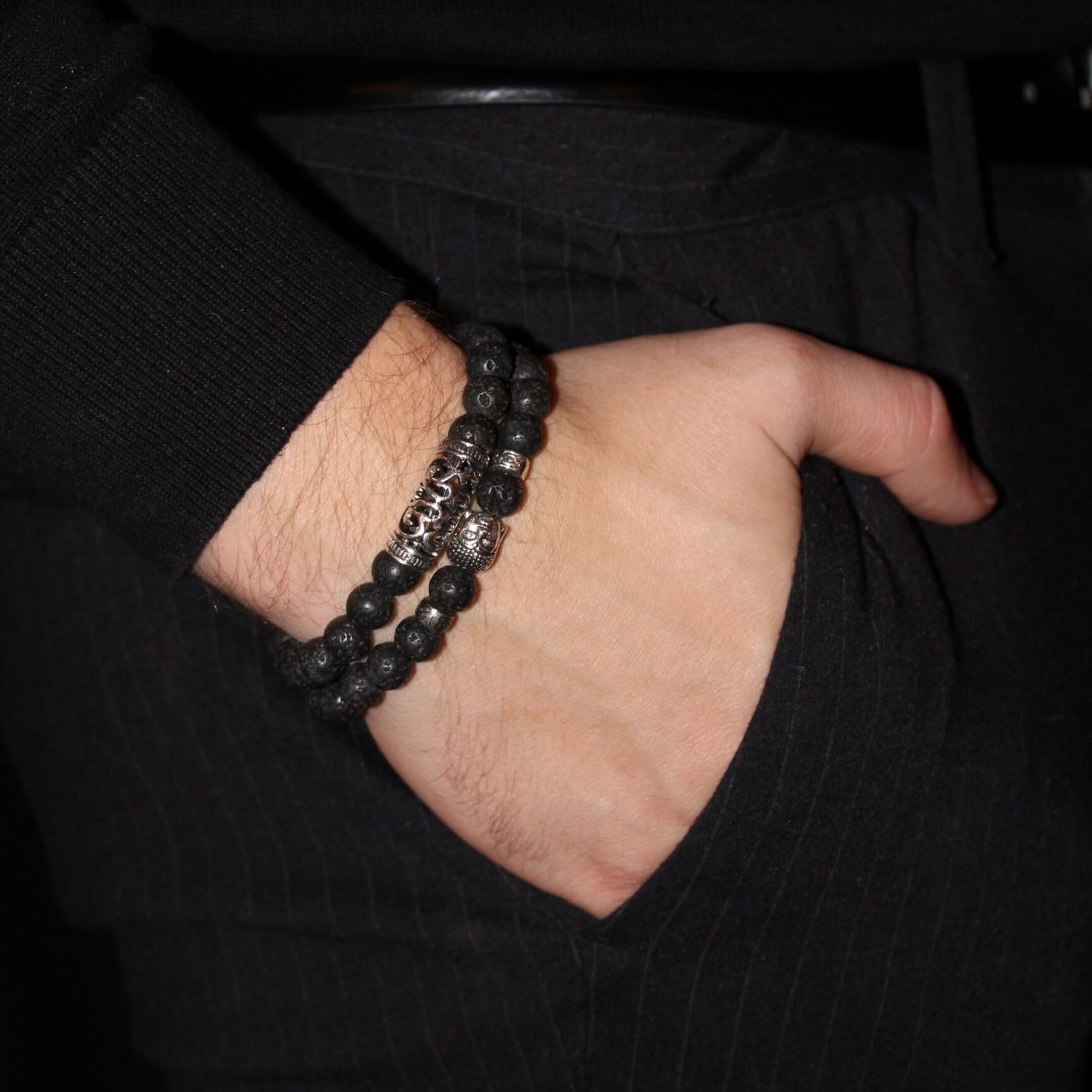 stoere zwarte herenarmbanden