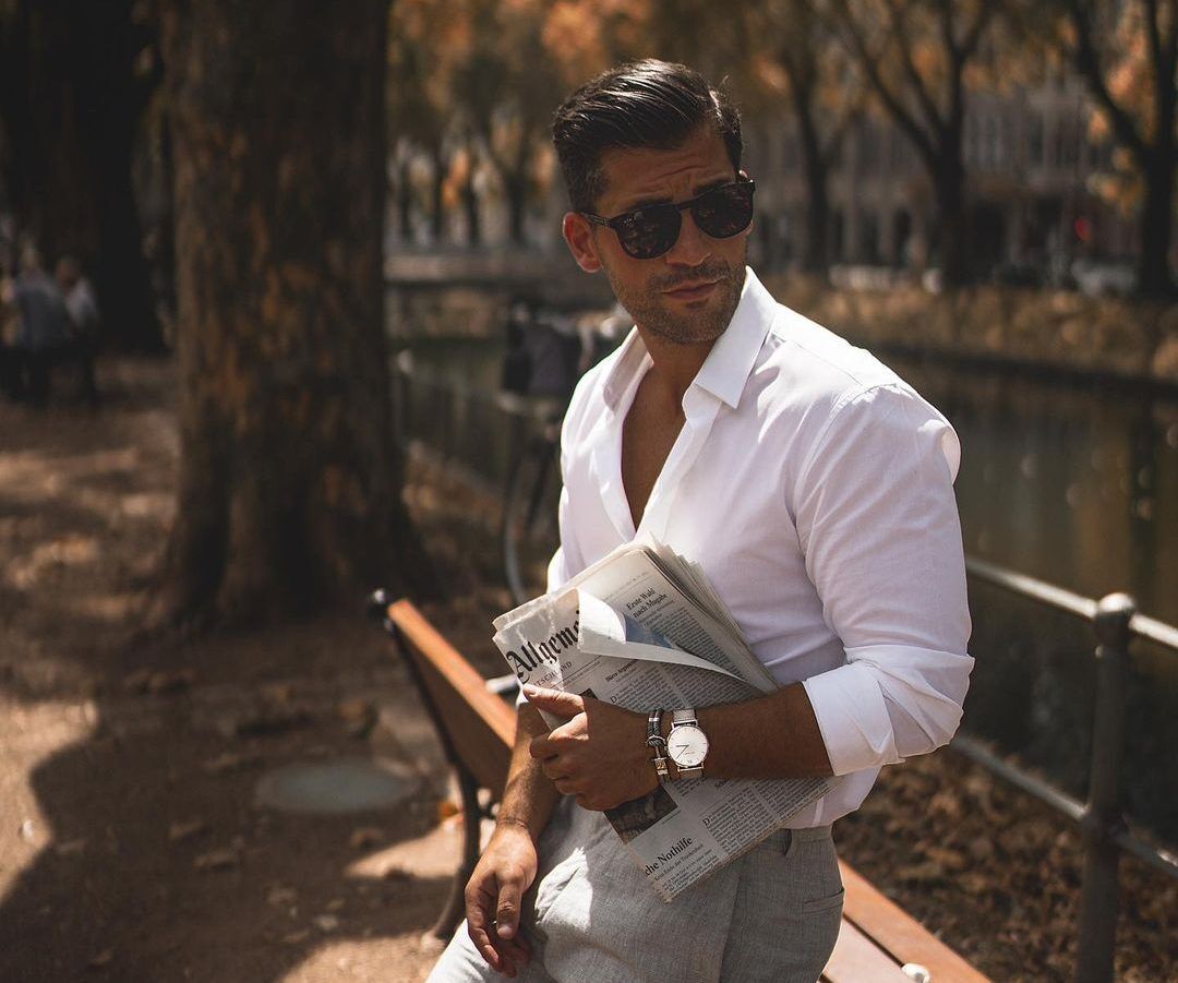 wit overhemd dragen outfits