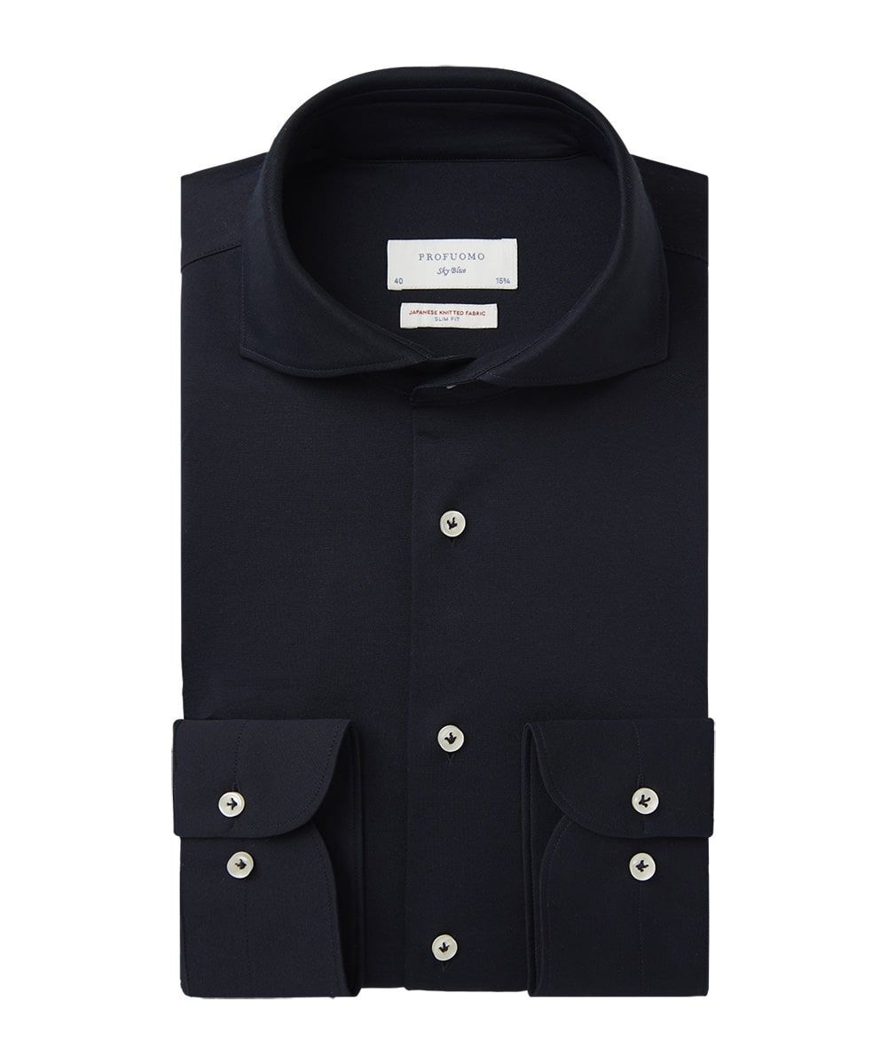 knitted overhemd profuomo