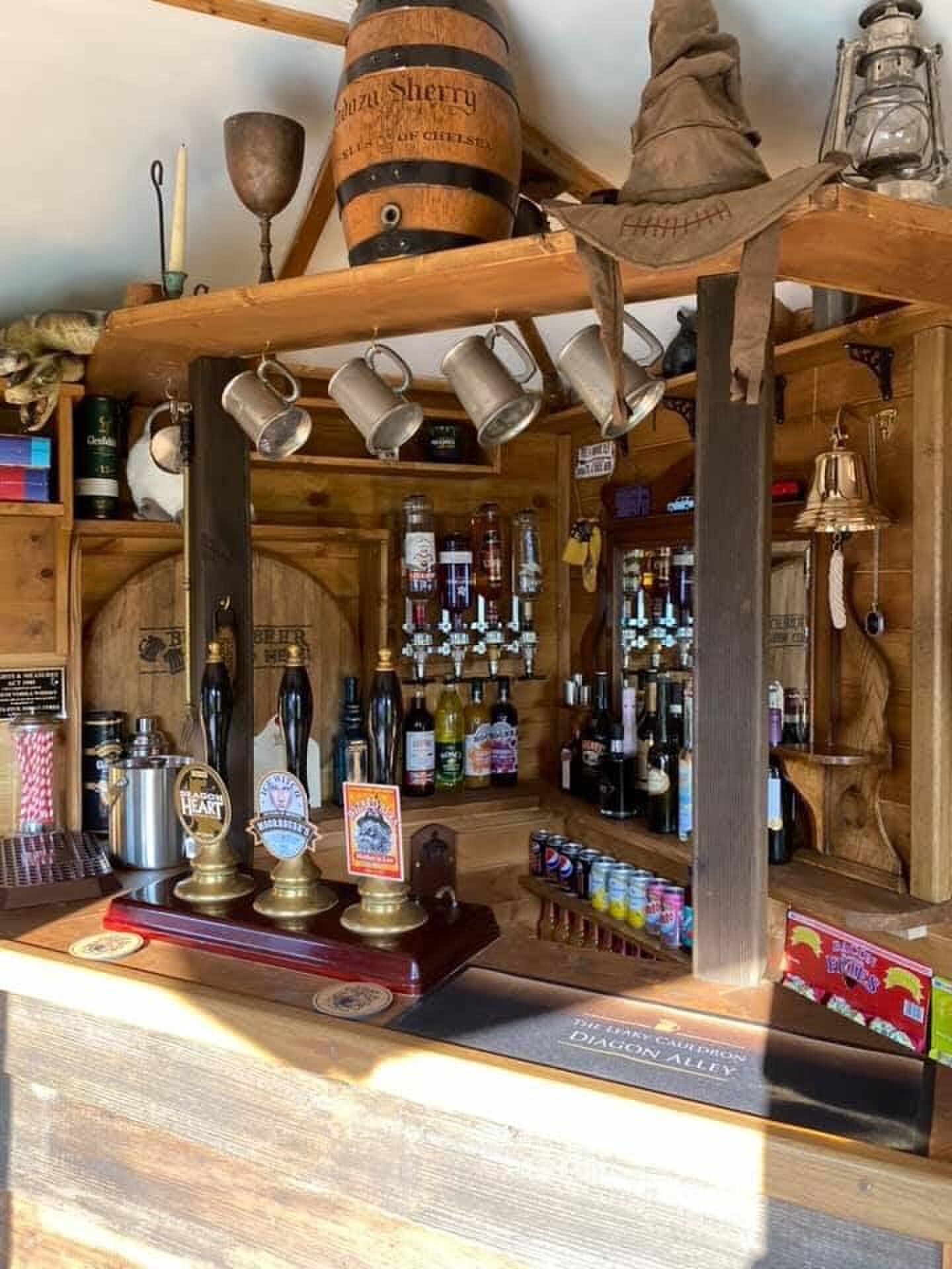 Man bouwt Harry Potter-kroeg in zijn eigen achtertuin