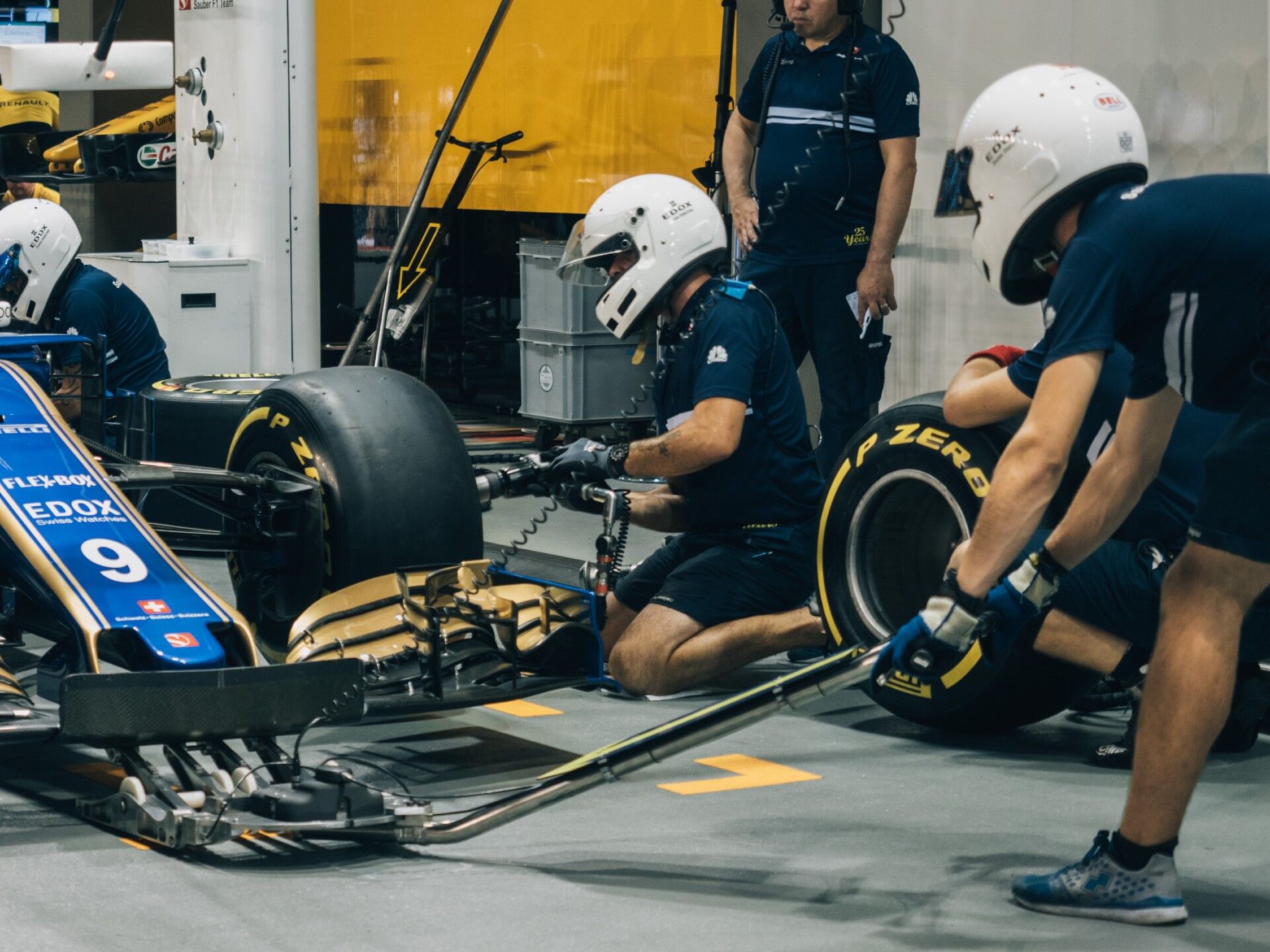 Verschillende Formule 1 banden