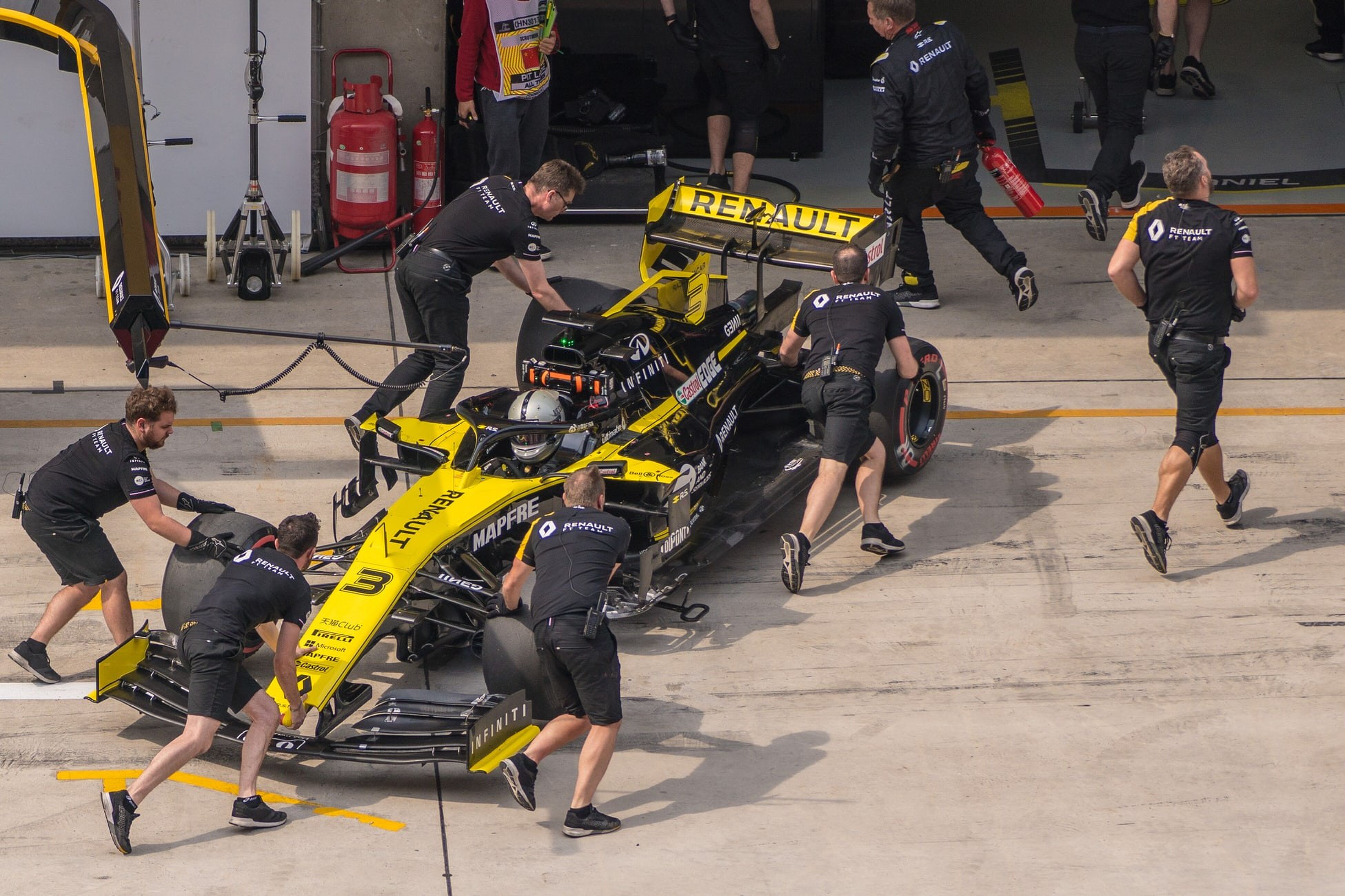 monteurs in formule 1