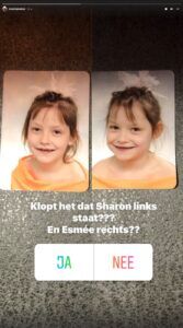 sharon en esmee vroeger