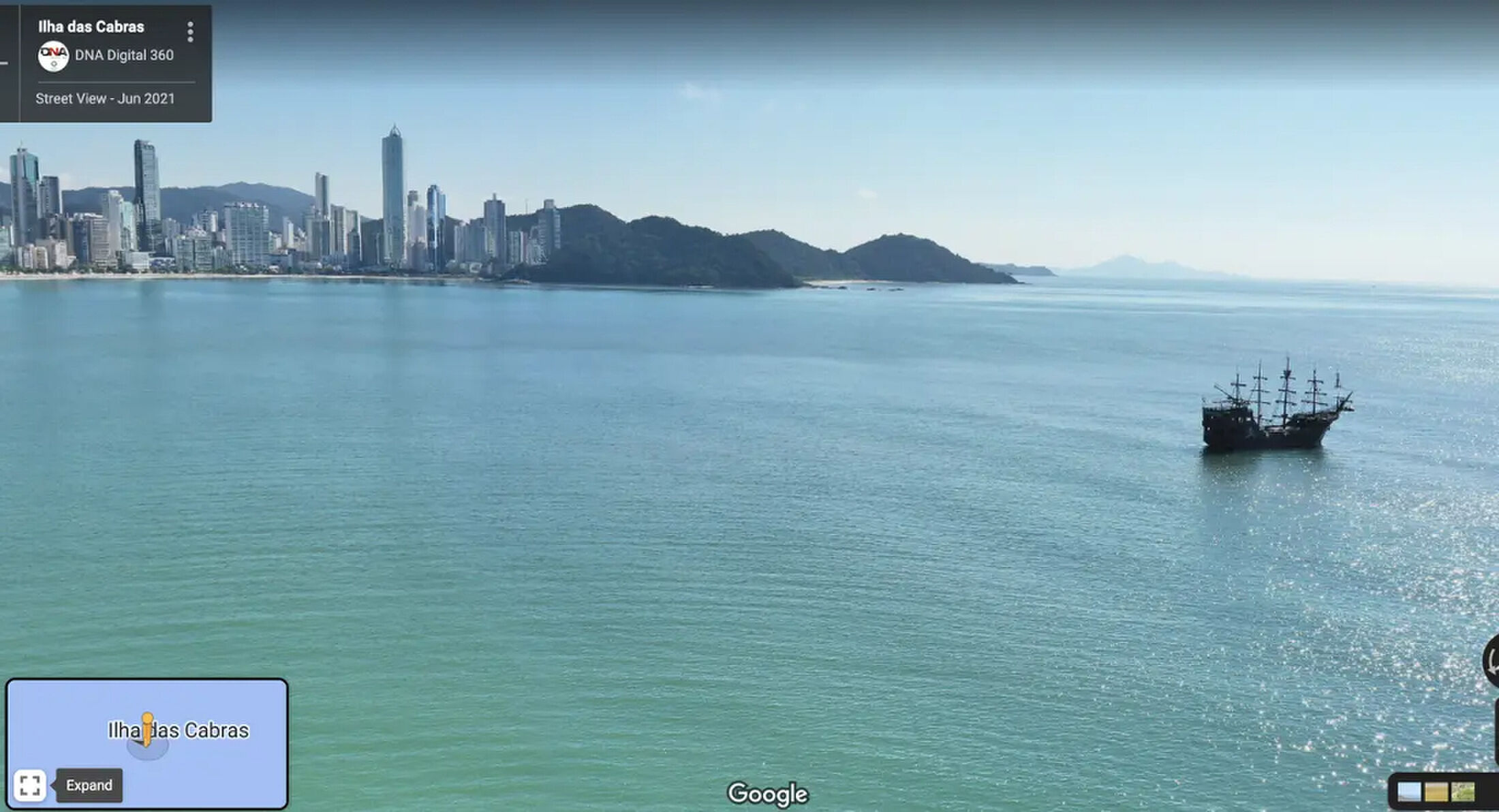 ship kust brazilie google maps