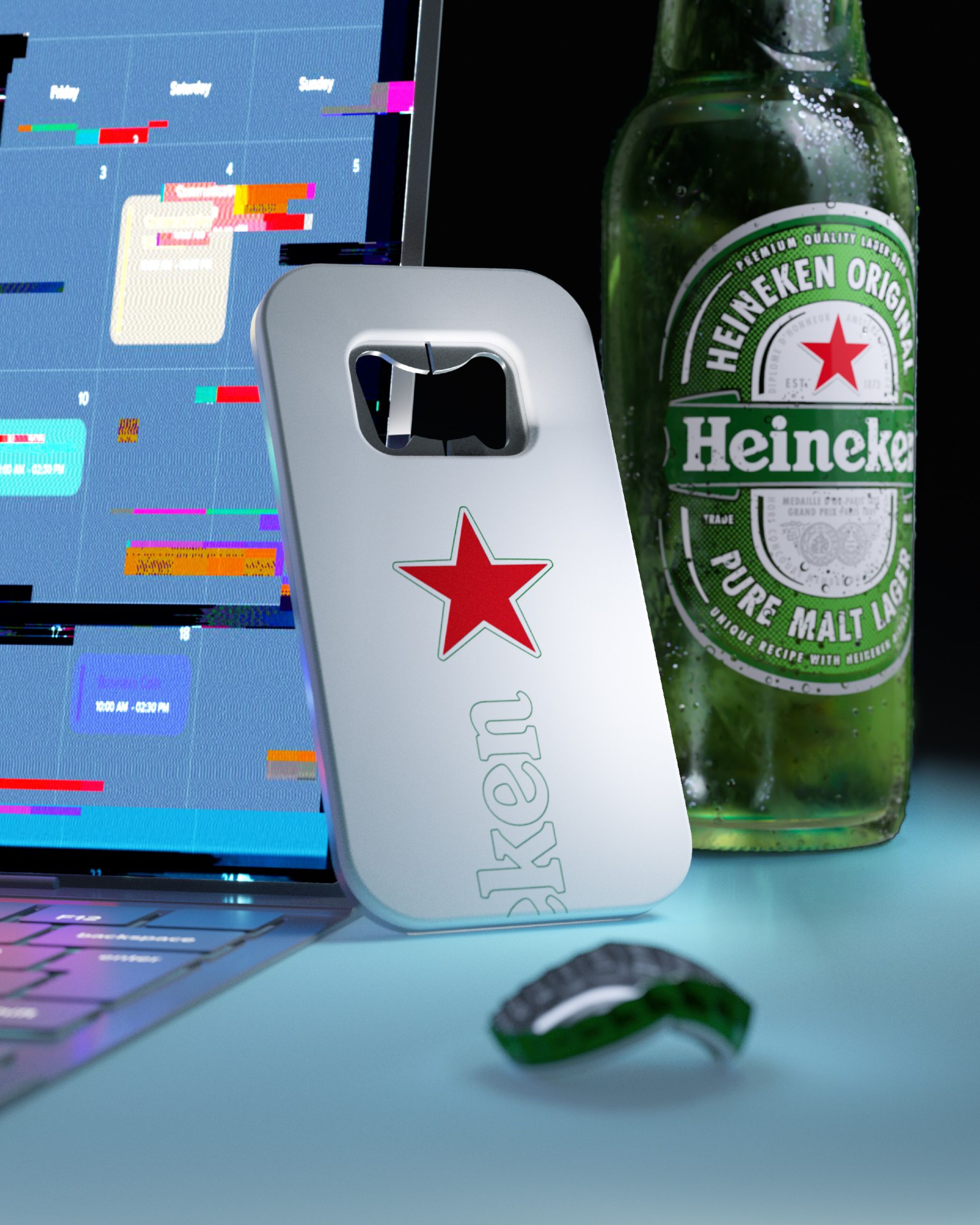 bieropener the closer heineken grappig