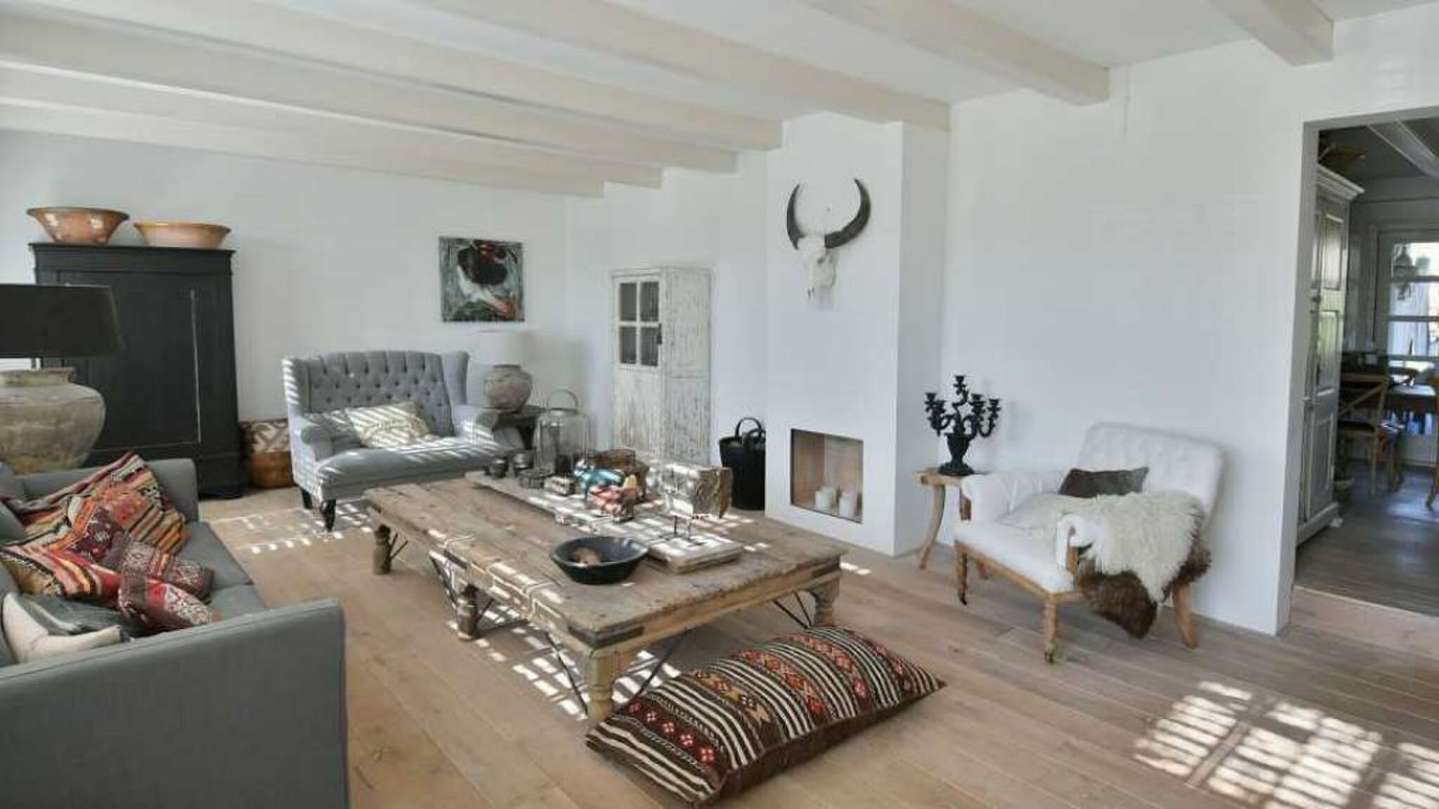 De villa van Bram Moszkowicz- Woonkamer