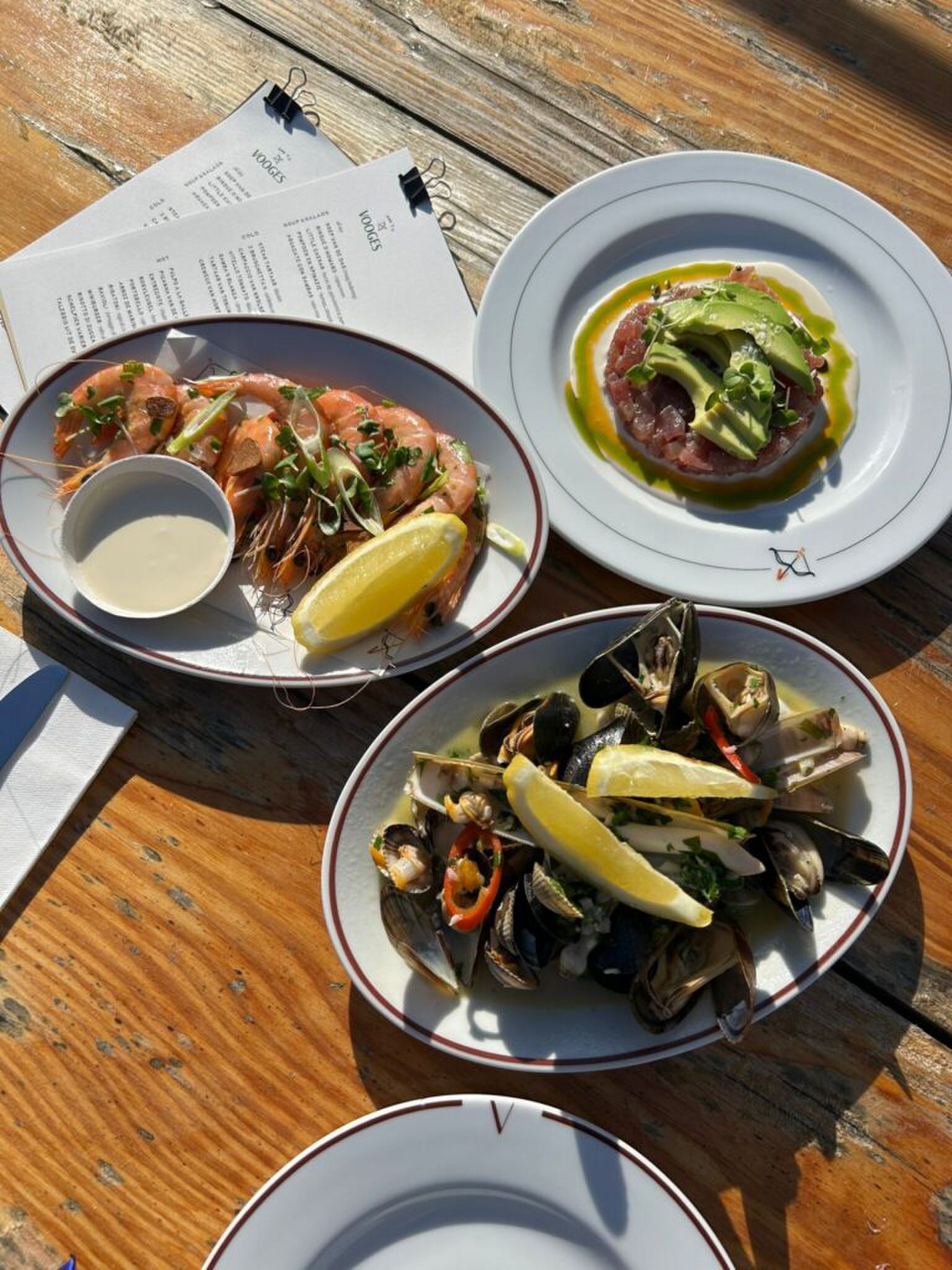 Gerechten bij Vooges aan 't IJ