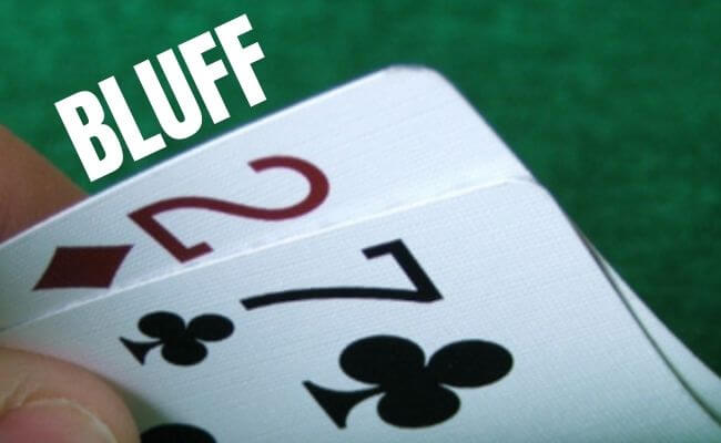 Bluffen van Texas Hold'em