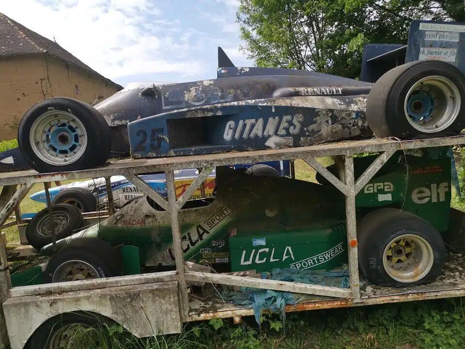 Verlaten Formule 1-auto's