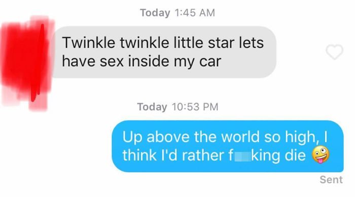 tinder gesprek