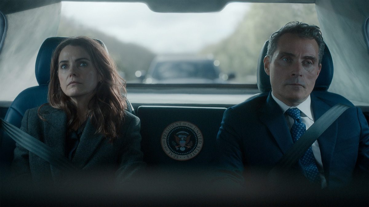 Keri Russell en Rufus Sewell in The Diplomat