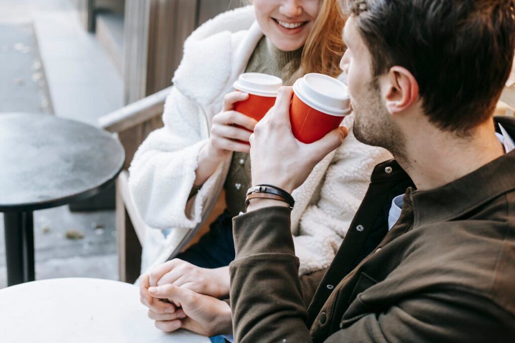 twee mensen op een date onderzoek