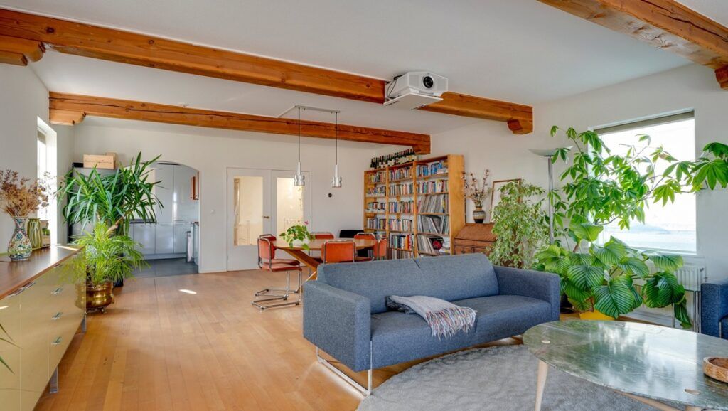 Woonkamer van de vrijstaande woning in utrecht.