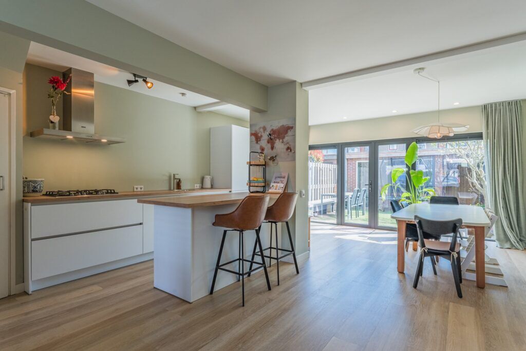 De woonkeuken van de woning uit Kopen Zonder Kijken.