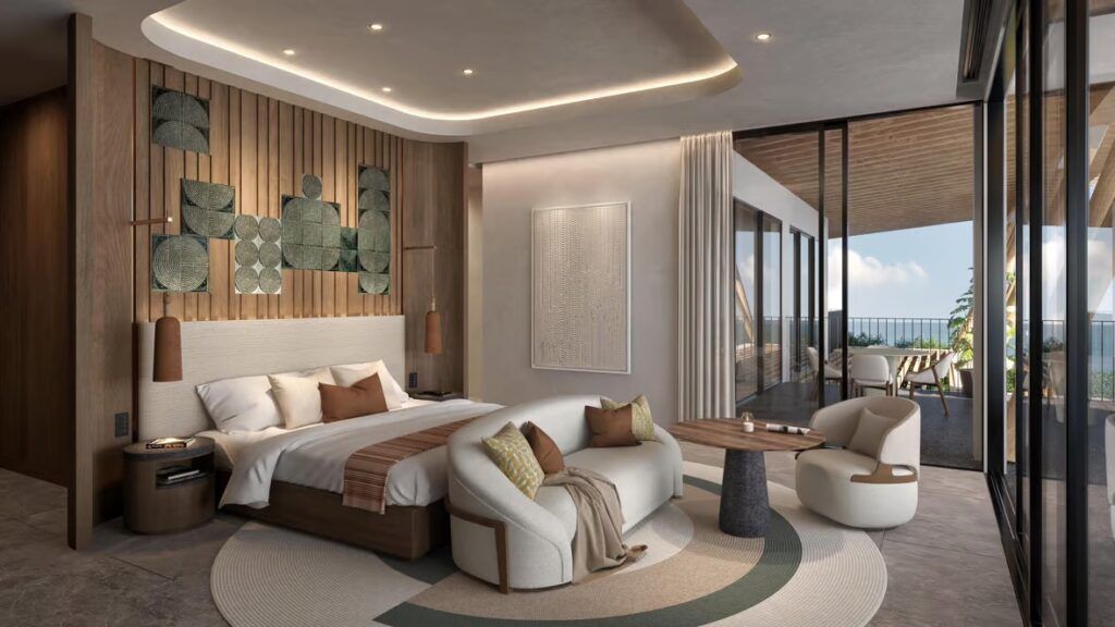 De primaire slaapkamer van de duurste villa in Costa Rica.