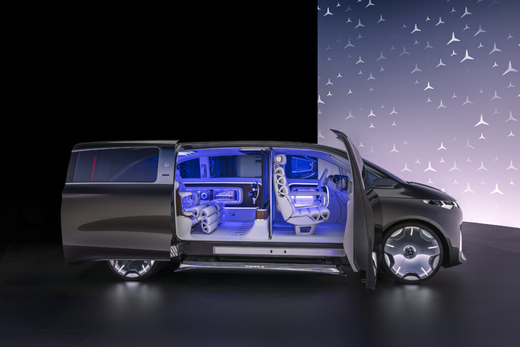 Zijkant Mercedes-Benz Vision V