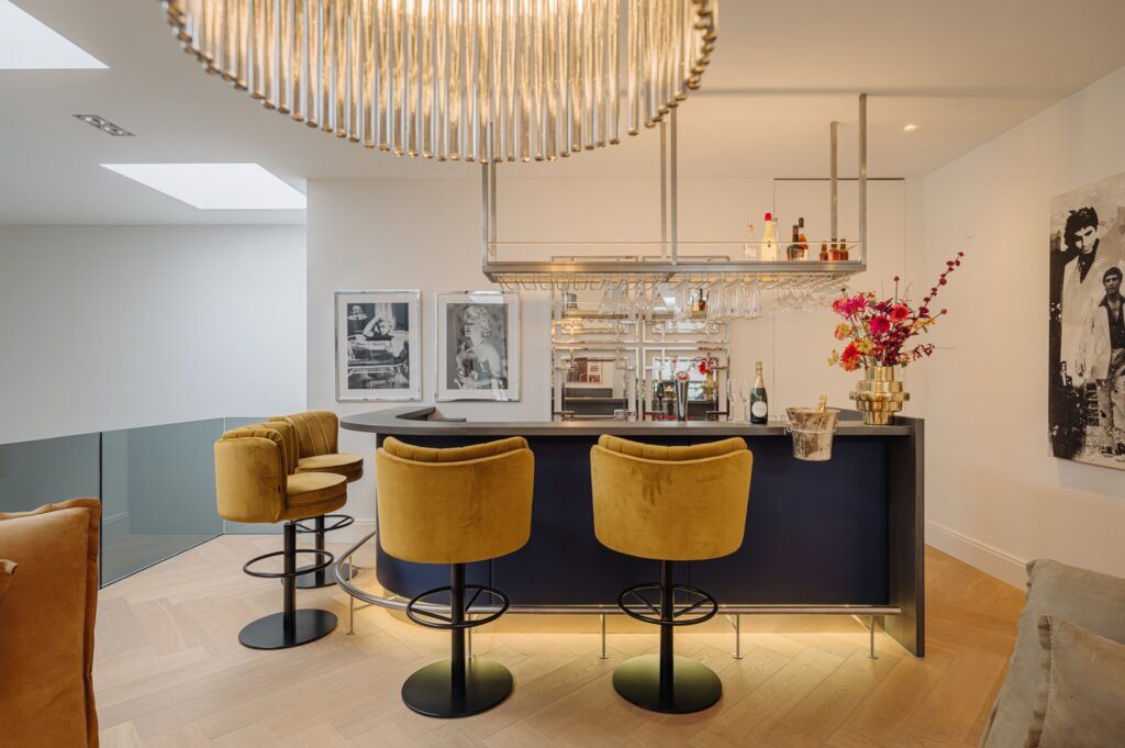 Bar in een luxe woning
