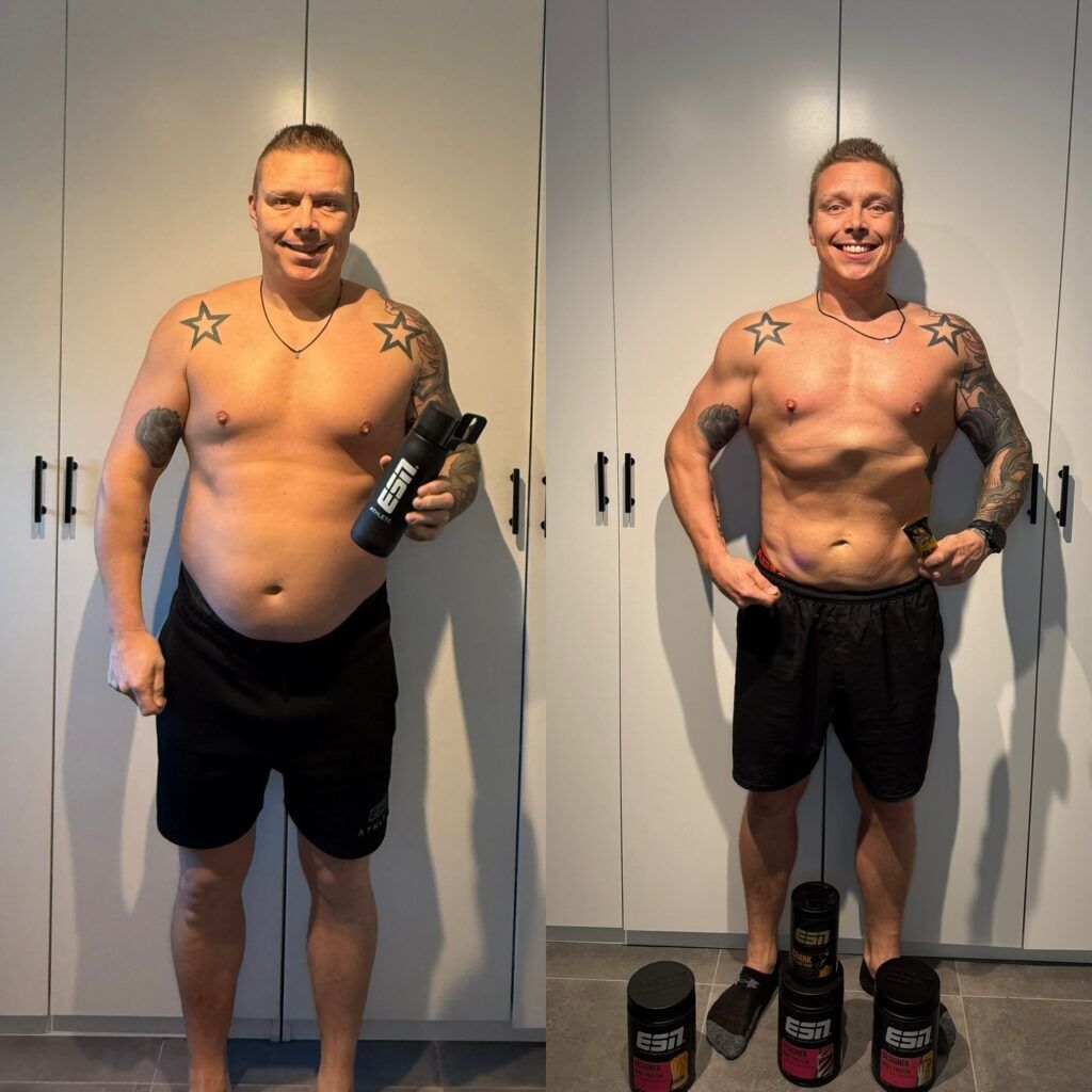 De before and after van Tony Star