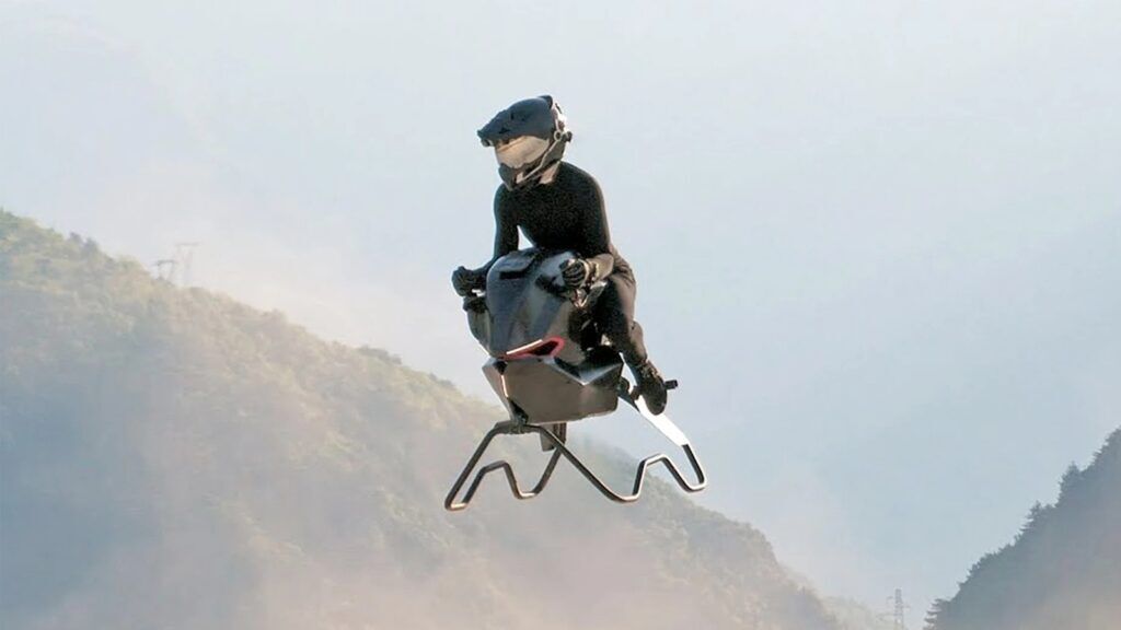 De Volonaut Airbike tijdens een vlucht.