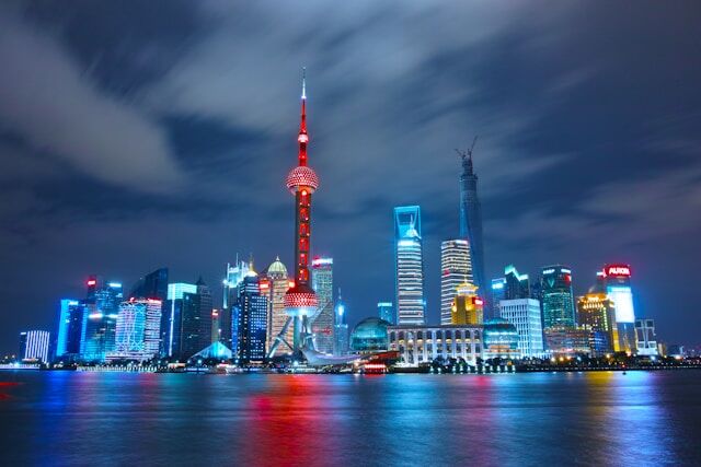 Shanghai, China. Nummer vijf qua gezondste landen ter wereld