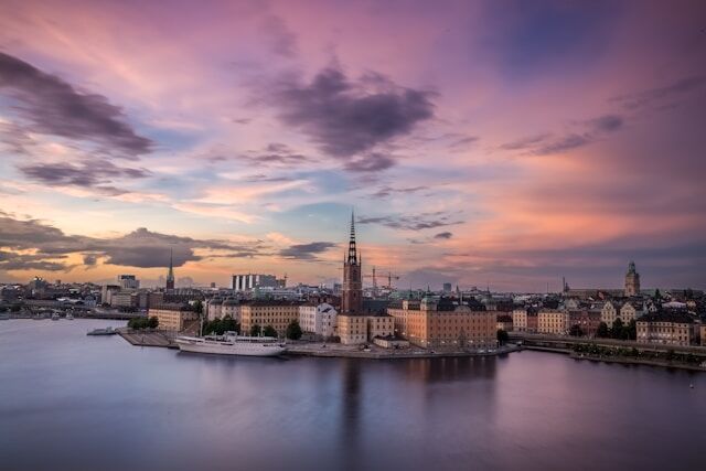 Stockholm, Zweden. Een van de schoonste landen ter wereld.