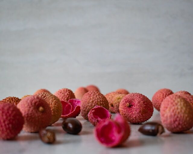 Lychees, hier zit ontzettend veel suiker in fruit.