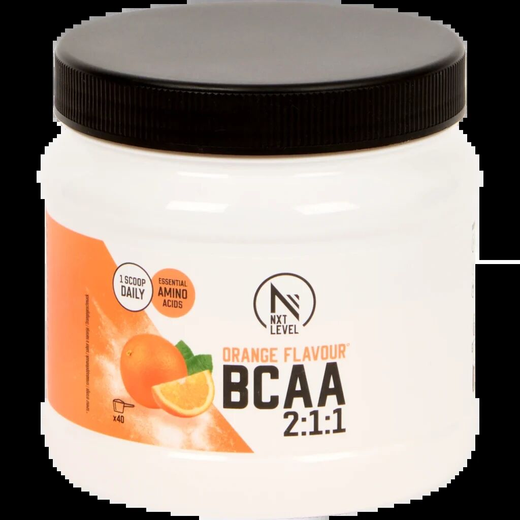 NXT Level BCAA poeder Sinaasappel sportsupplement Action