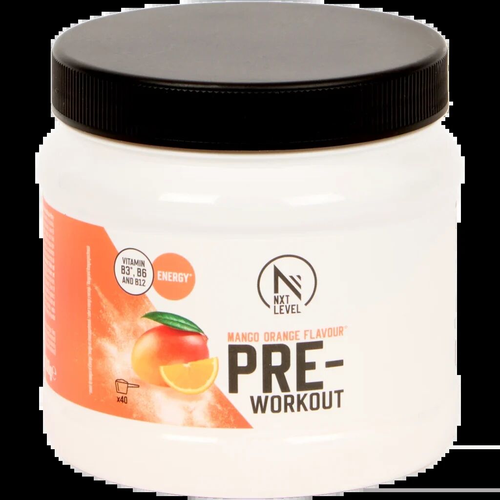 NXT Level pre-workout Mango & Sinaasappel sportsupplement Action