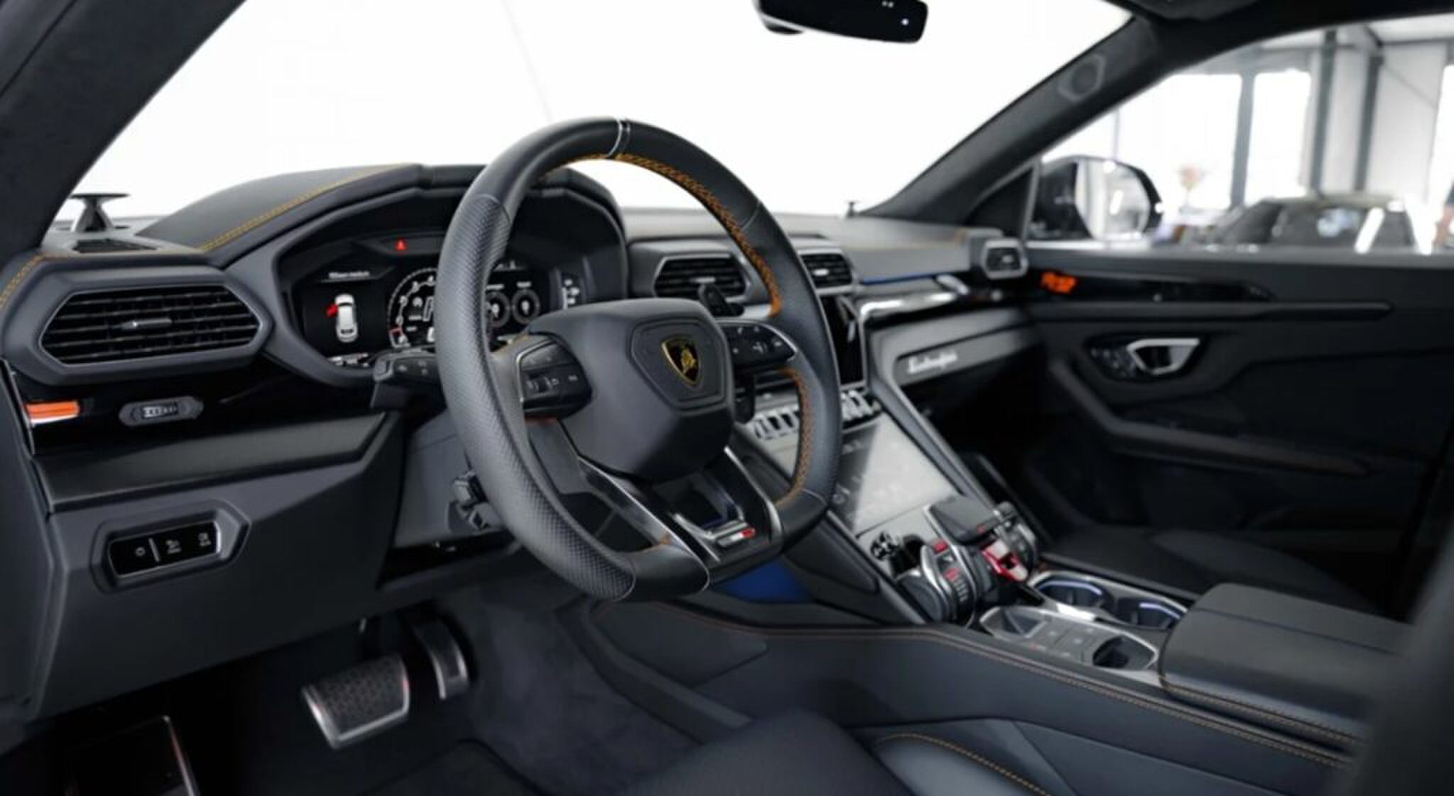 Het interieur van de speciale Lamborghini Urus.