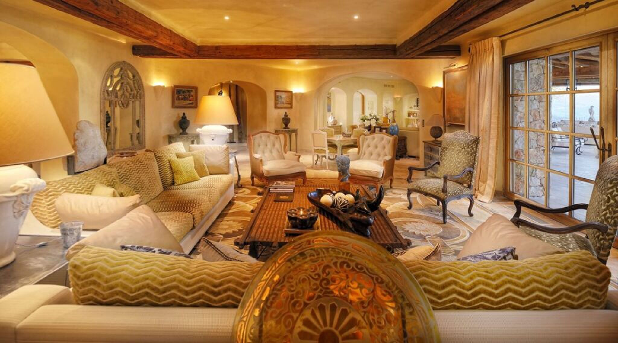 Woonkamer van een huis in frankrijk