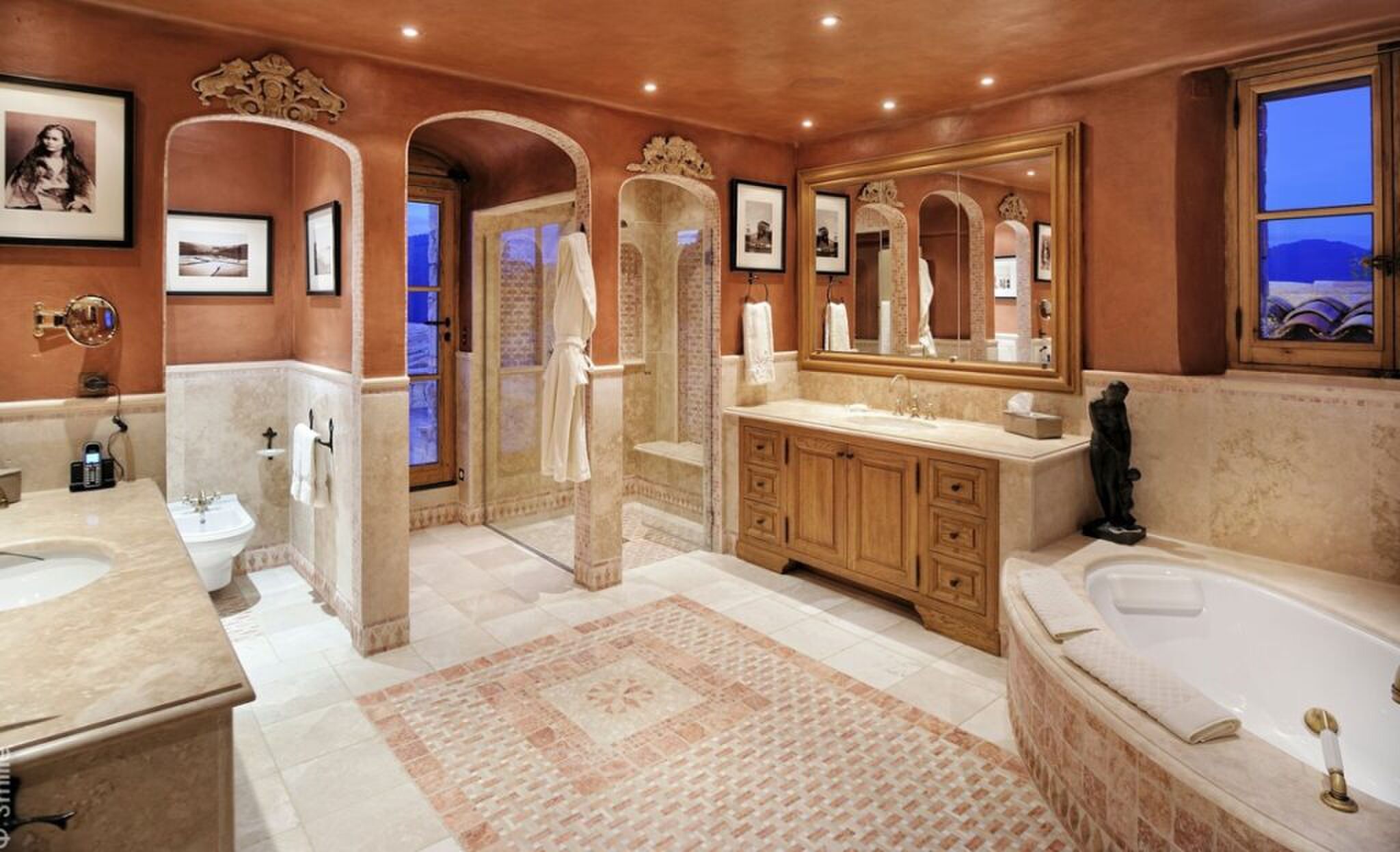 Badkamer in een landelijke stijl