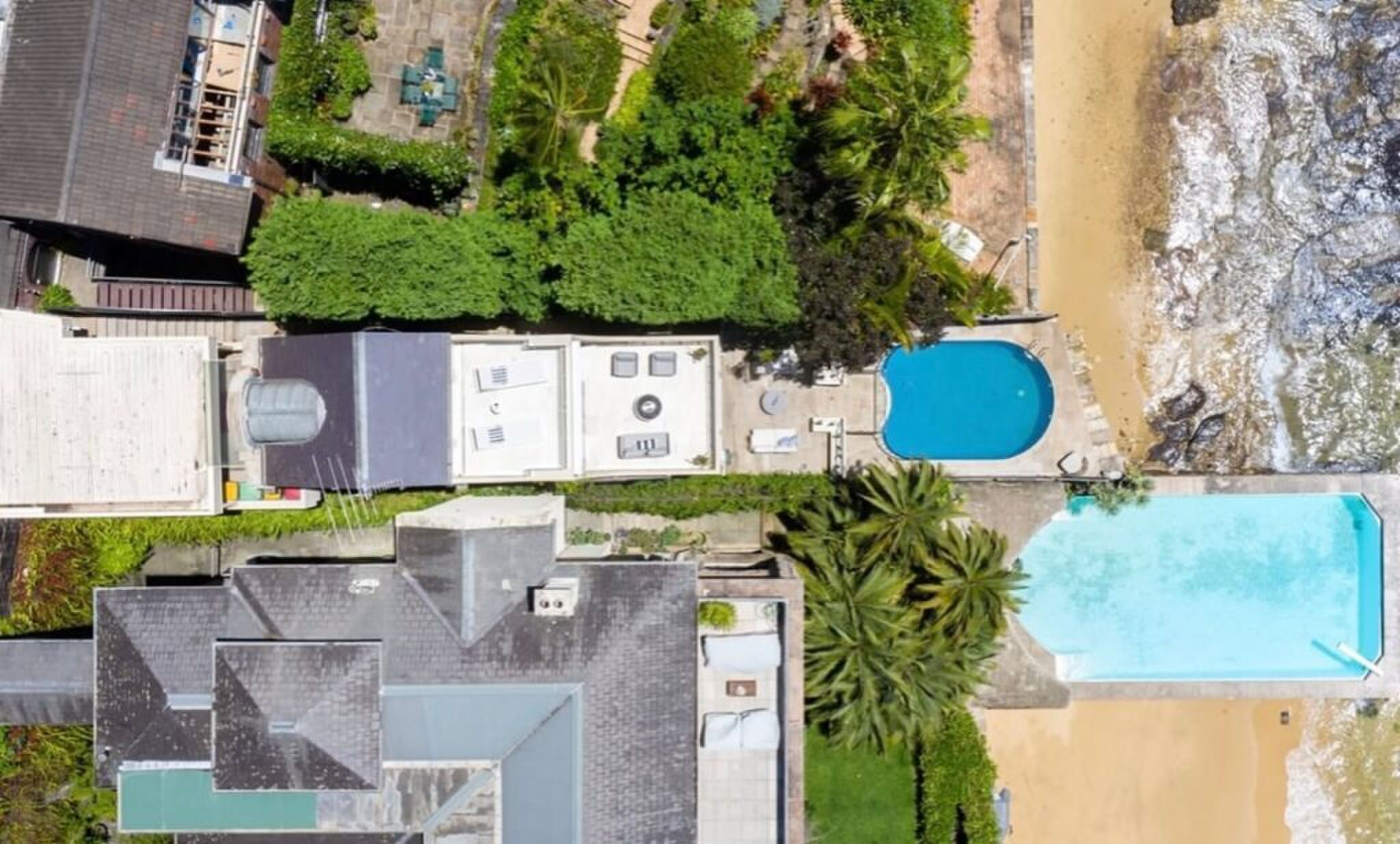 De woning in Sydney van boven.