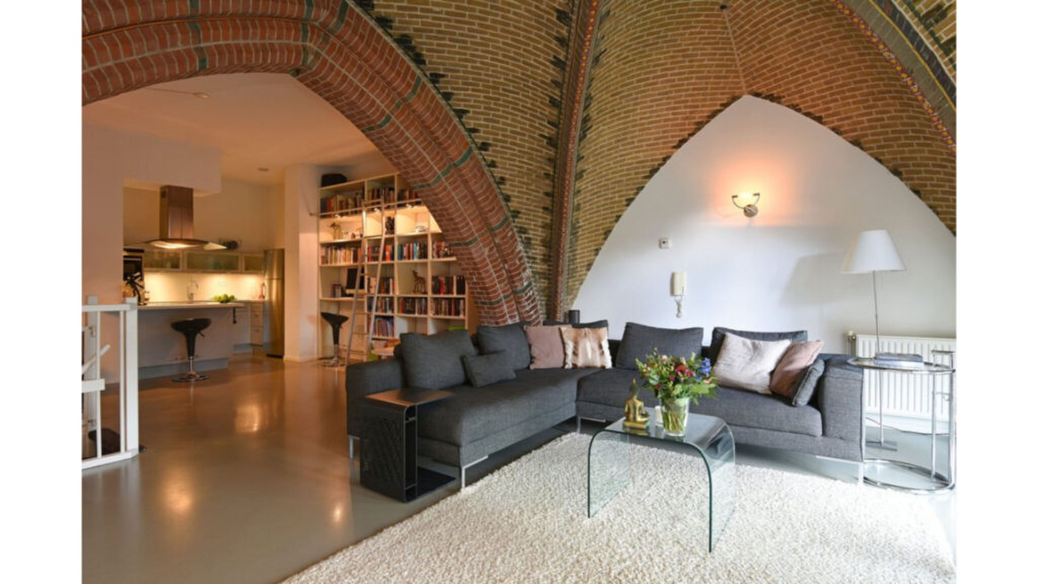 Woonkamer van een woning in Bussum
