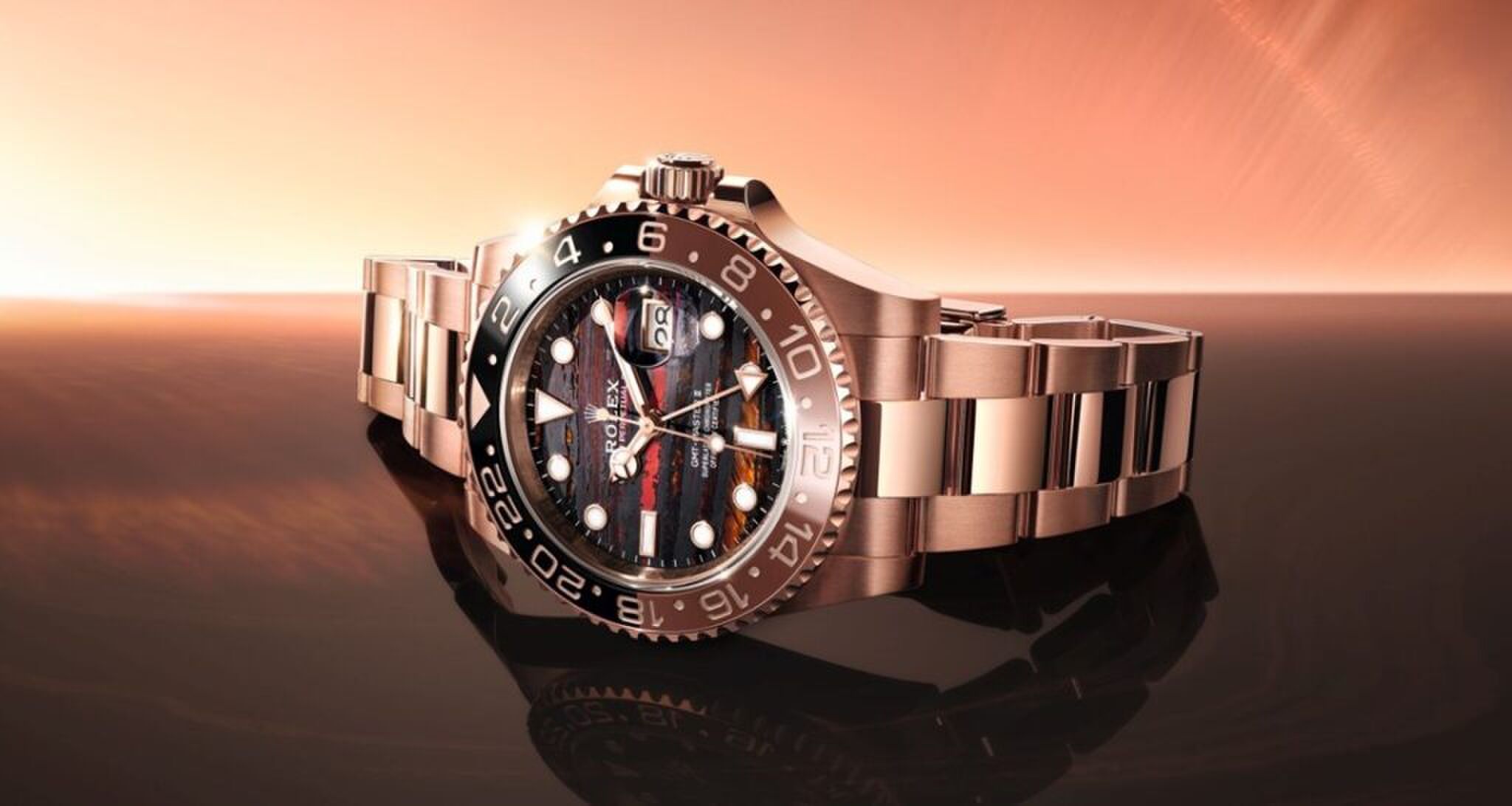 De Rolex GMT-Master II 'Tiger Iron'.