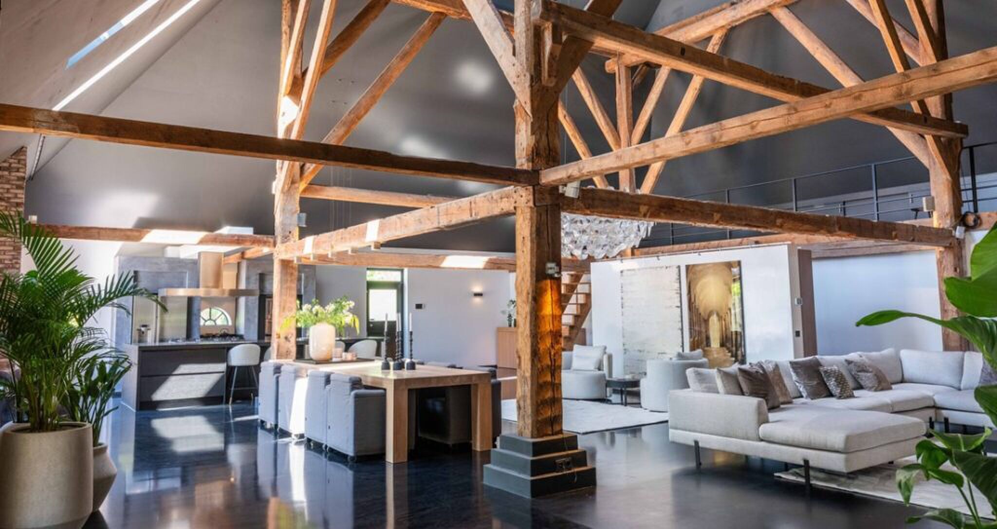 De begane grond van de woning.