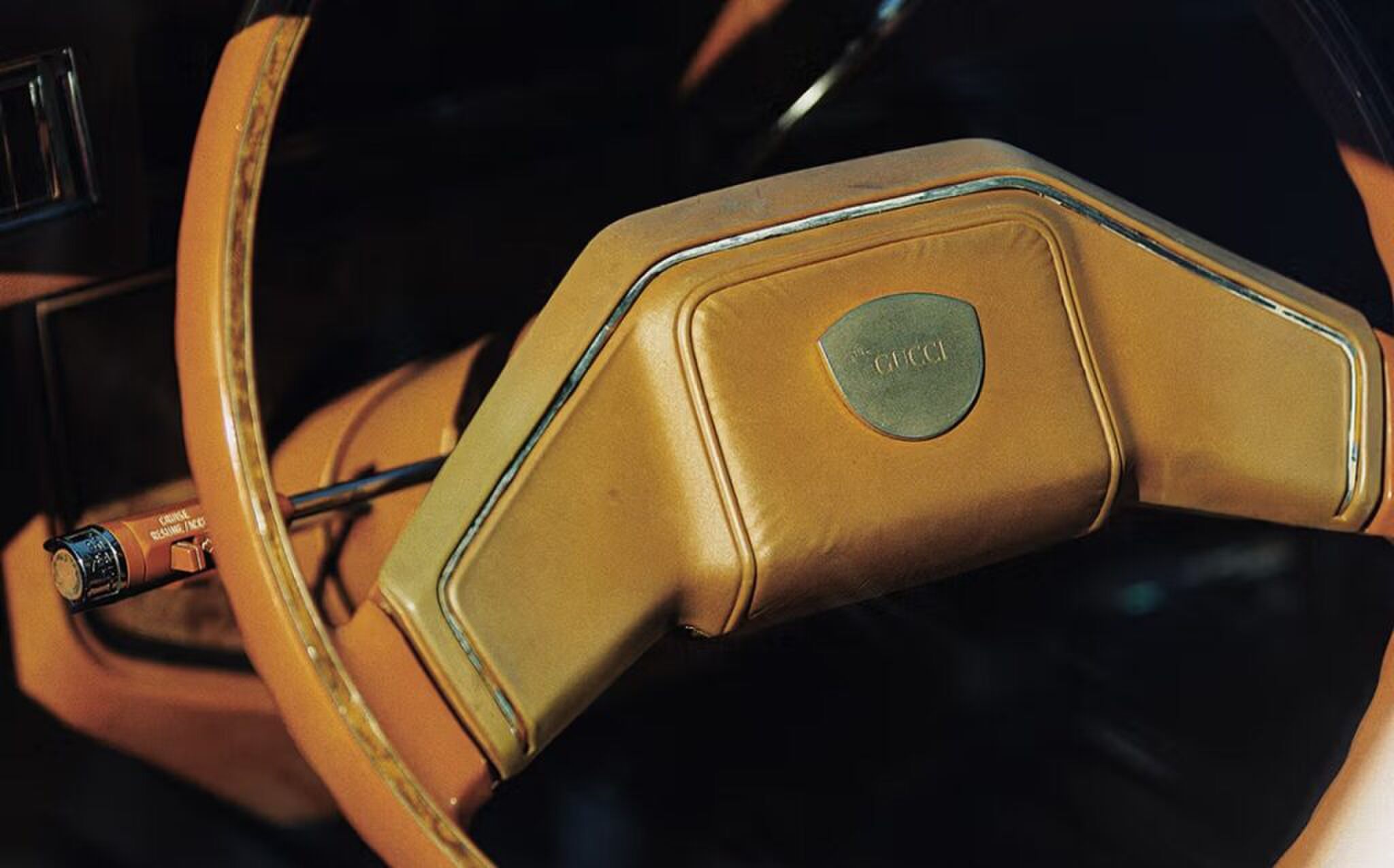 Het unieke stuurwiel.