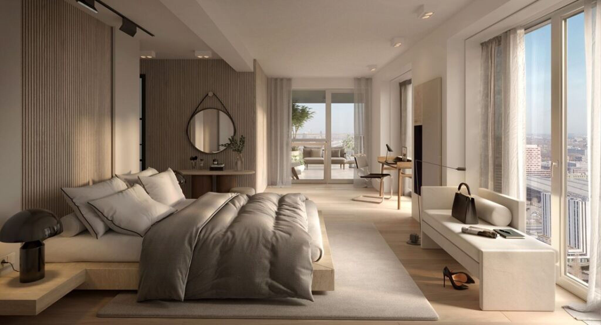 Een van de extra slaapvertrekken.