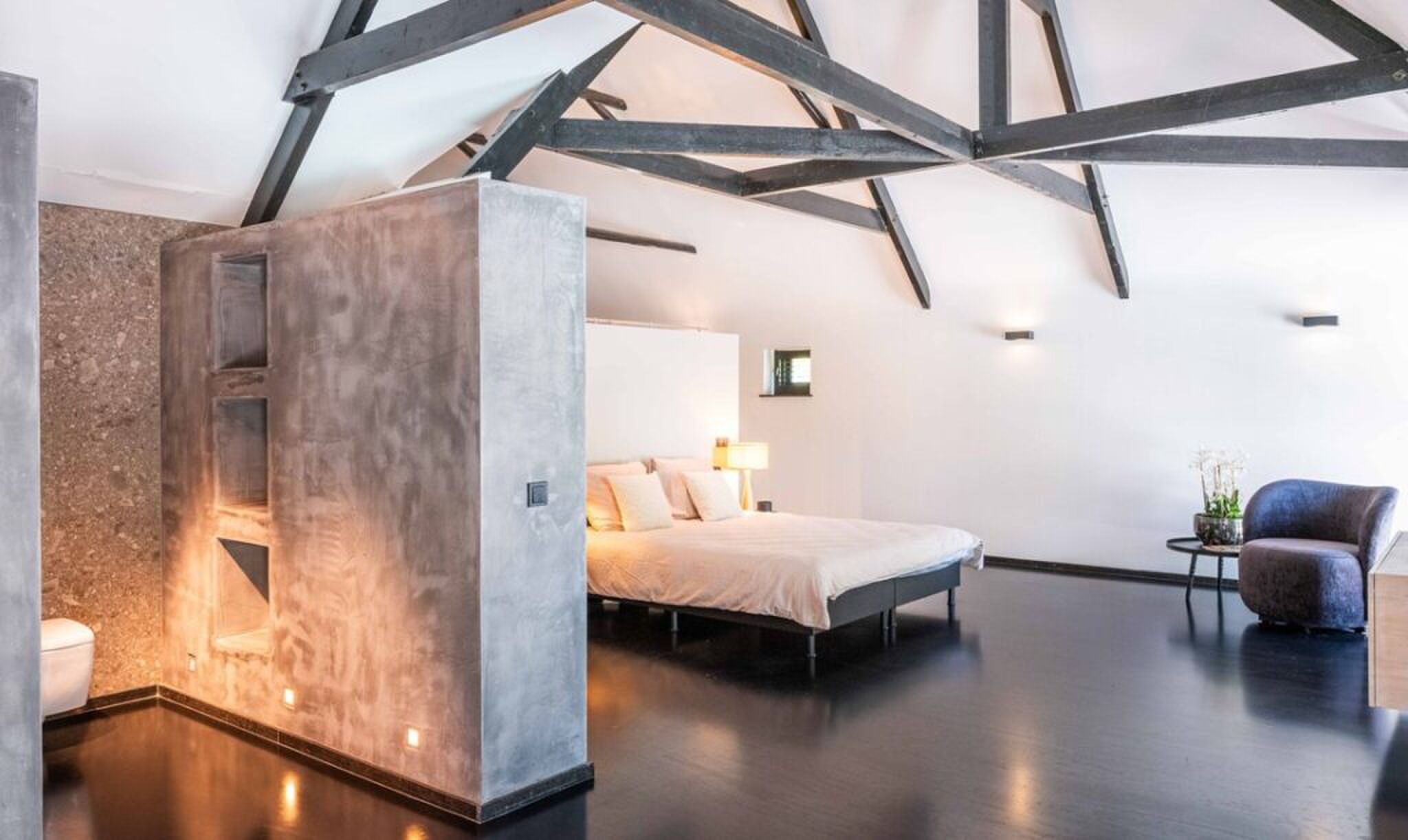 Een van de slaapkamers.