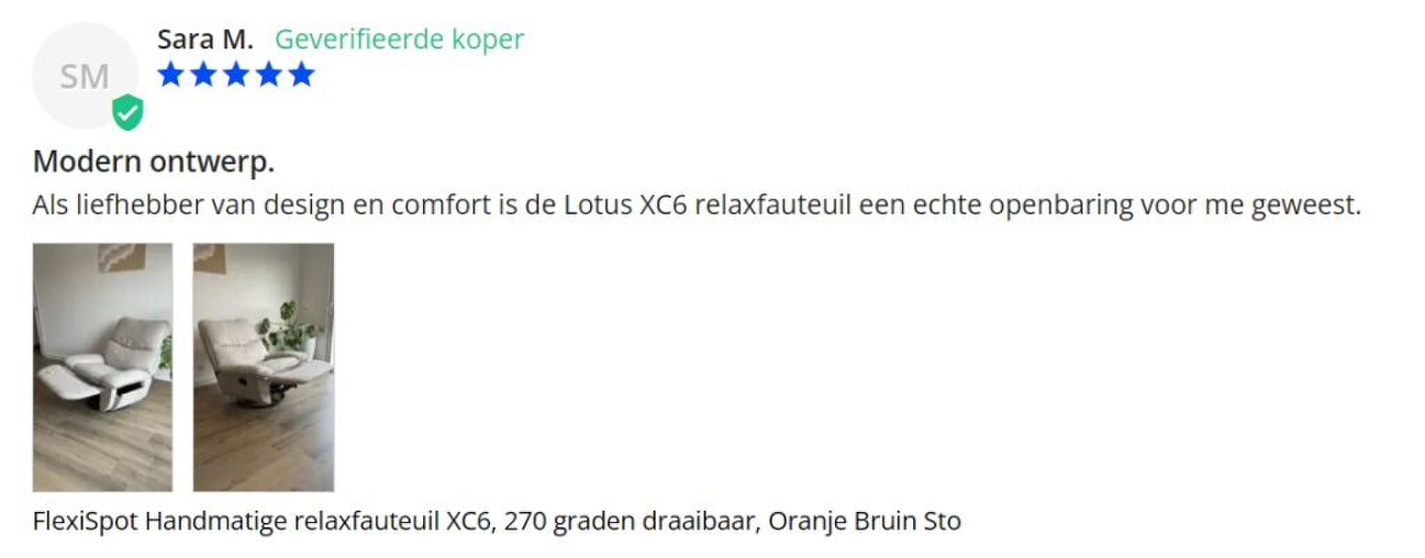 Klantenbeoordeling FlexiSpot