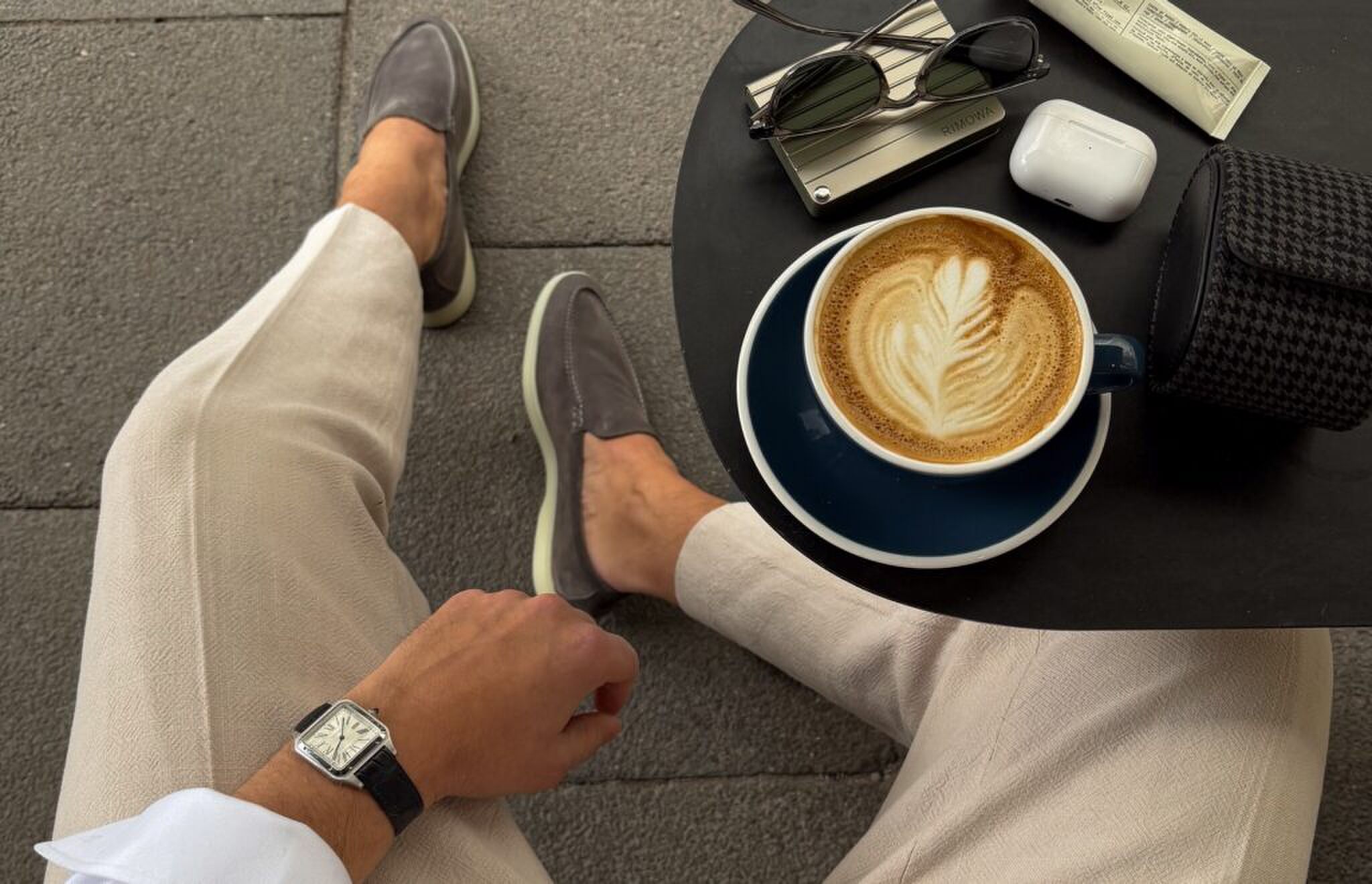 Pantalon met plooien