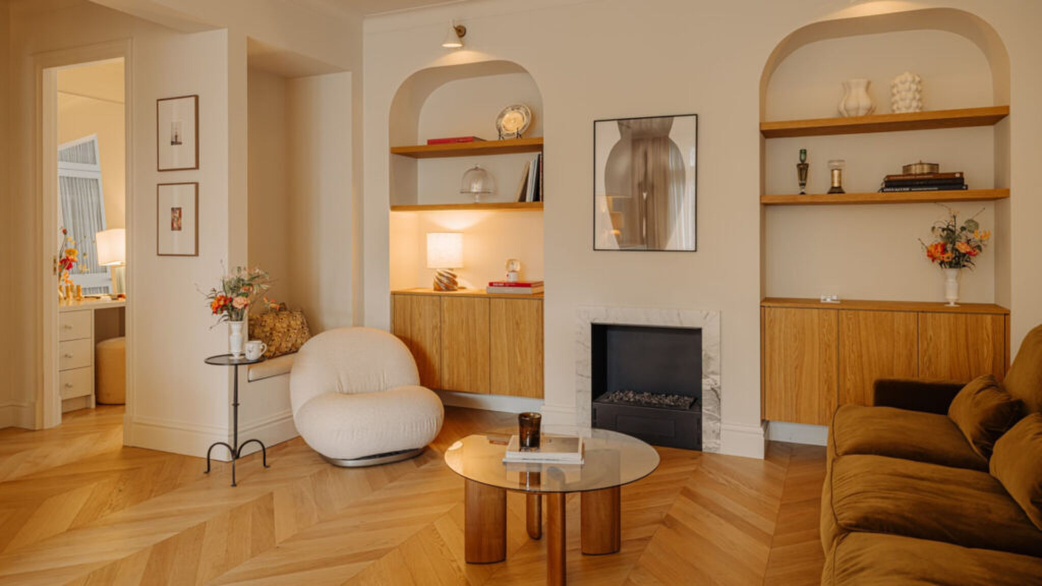 Zitgedeelte van de woning in Amsterdam