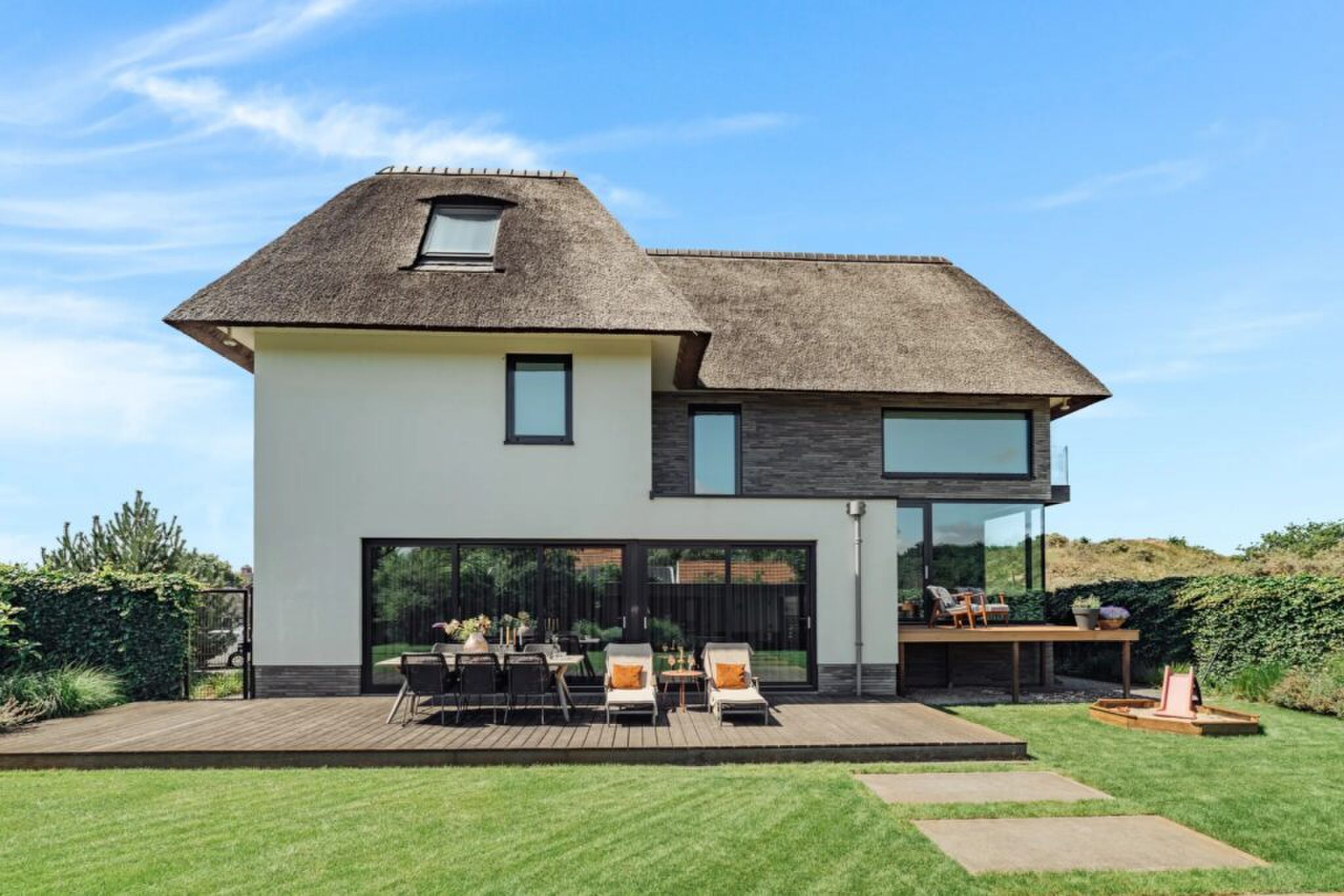 De villa in Wijk aan Zee.