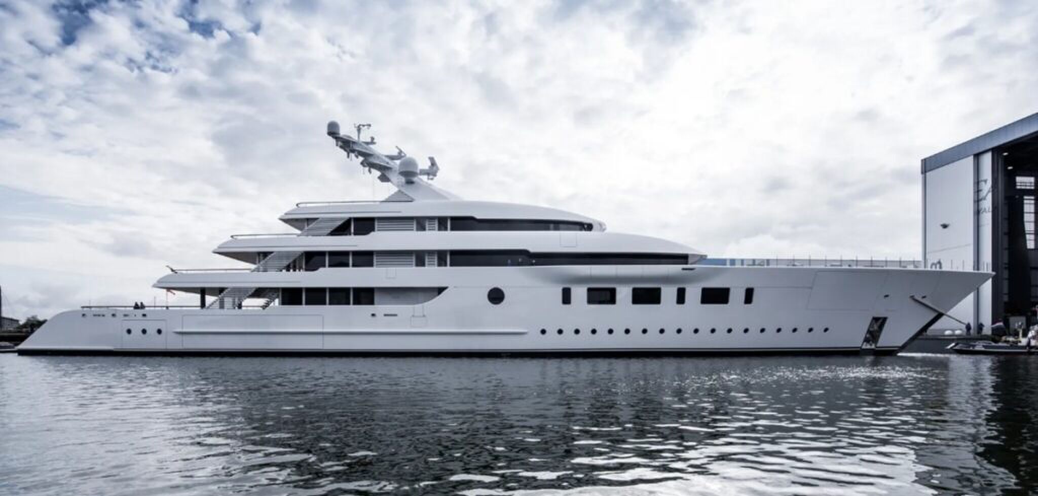 Het superjacht van Snapchat-oprichter Evan Spiegel.