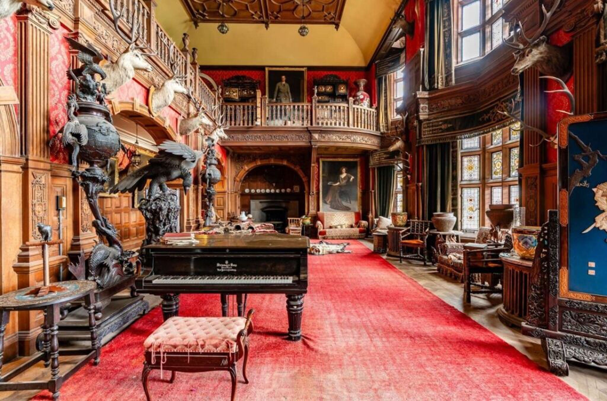 De unieke woonkamer.