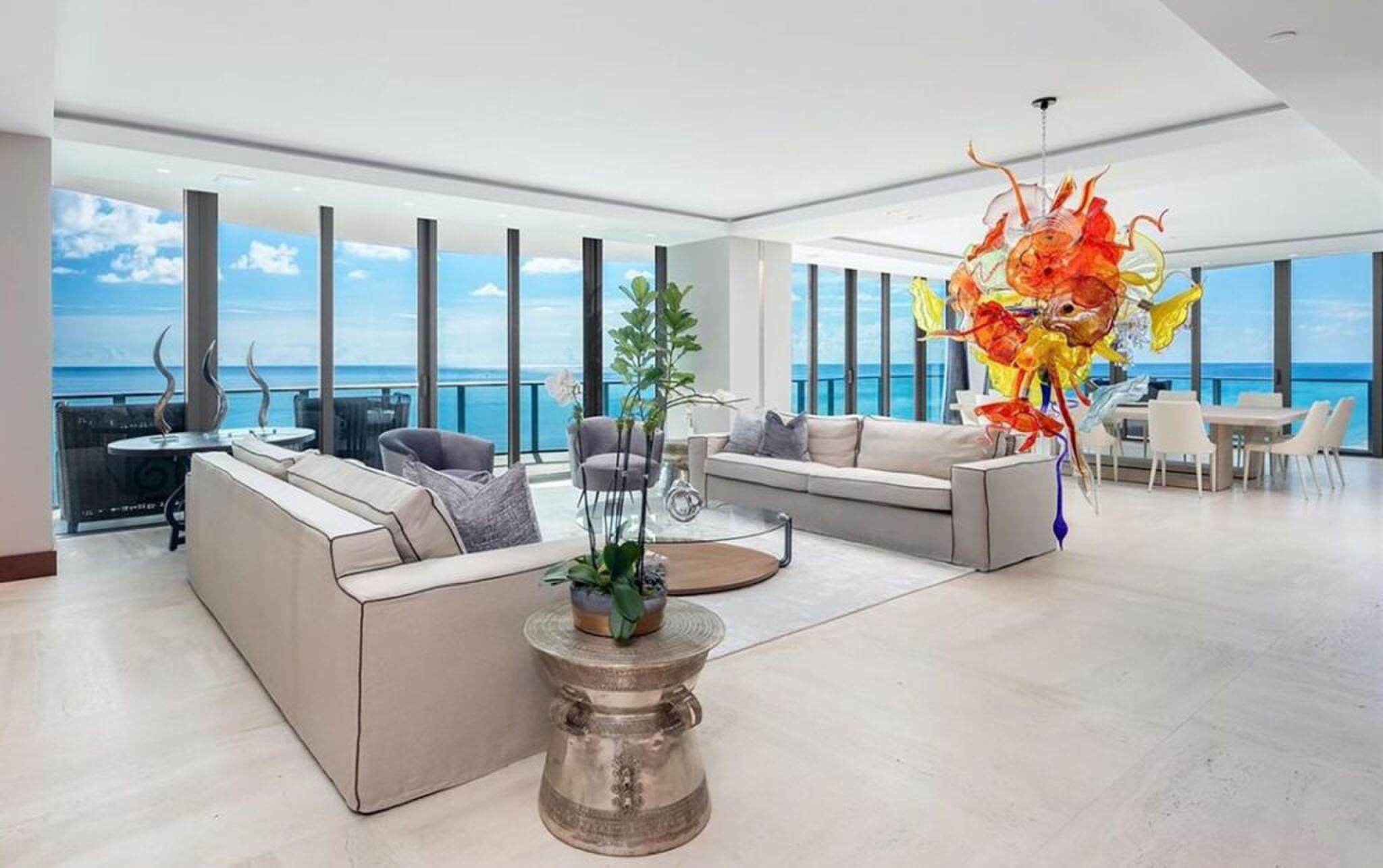 De living in het penthouse van Lionel Messi.