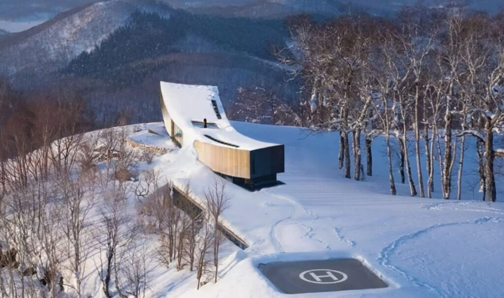 Het unieke skihuis in Japan.